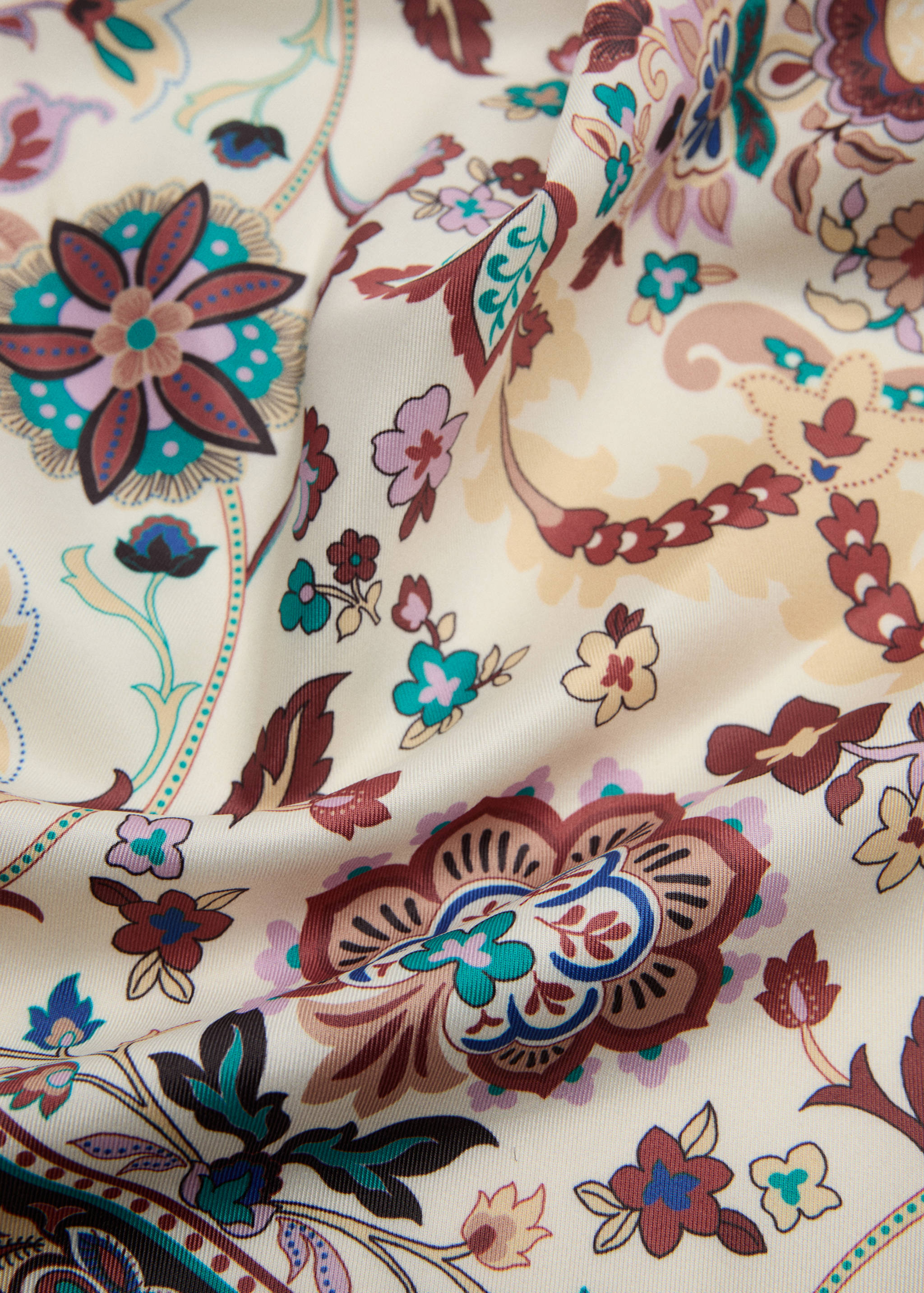 Floral print scarf - Medium plane