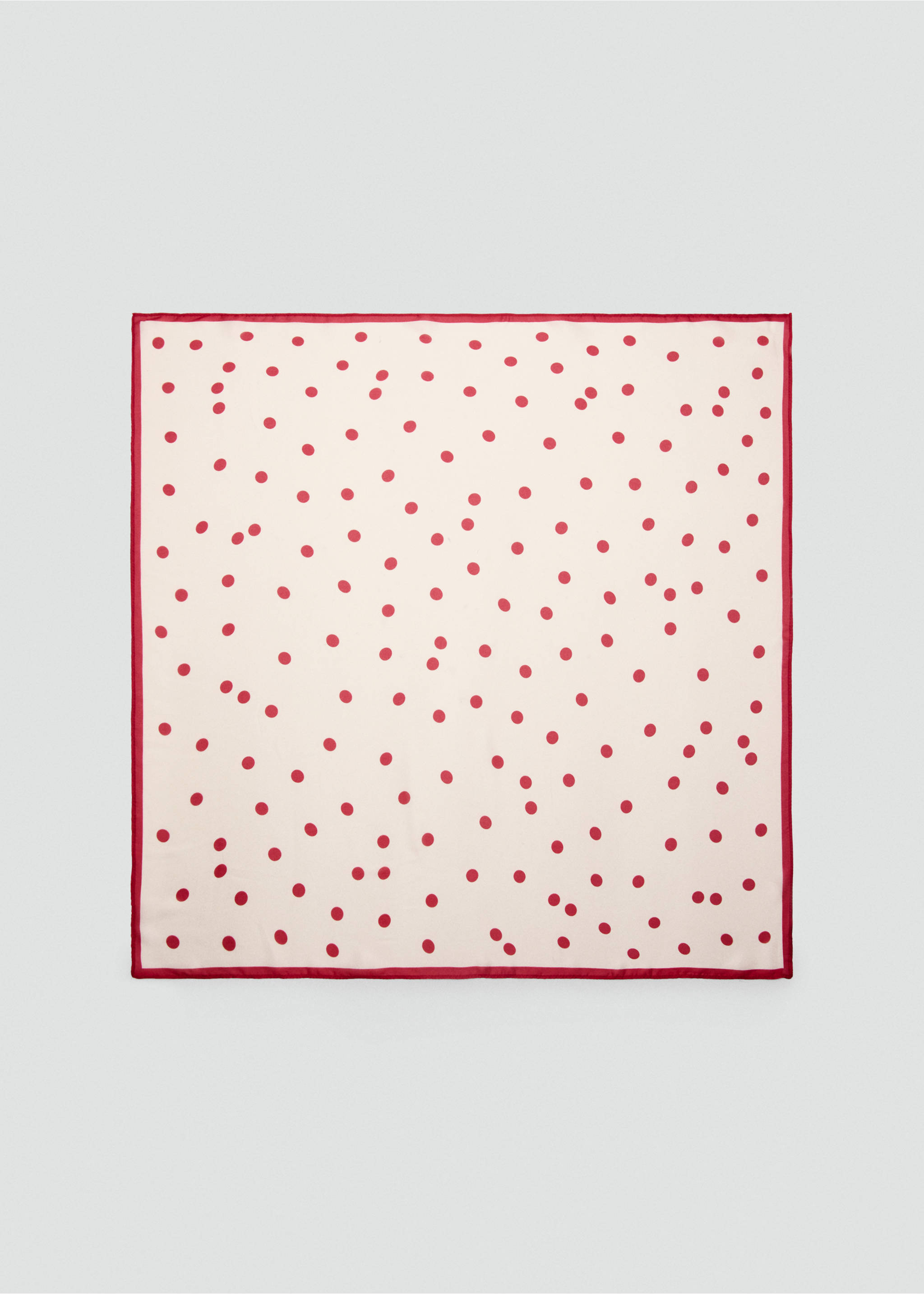 Mocador setinat de topos - Article sense model, Vermell. Ref: 27017787-00.