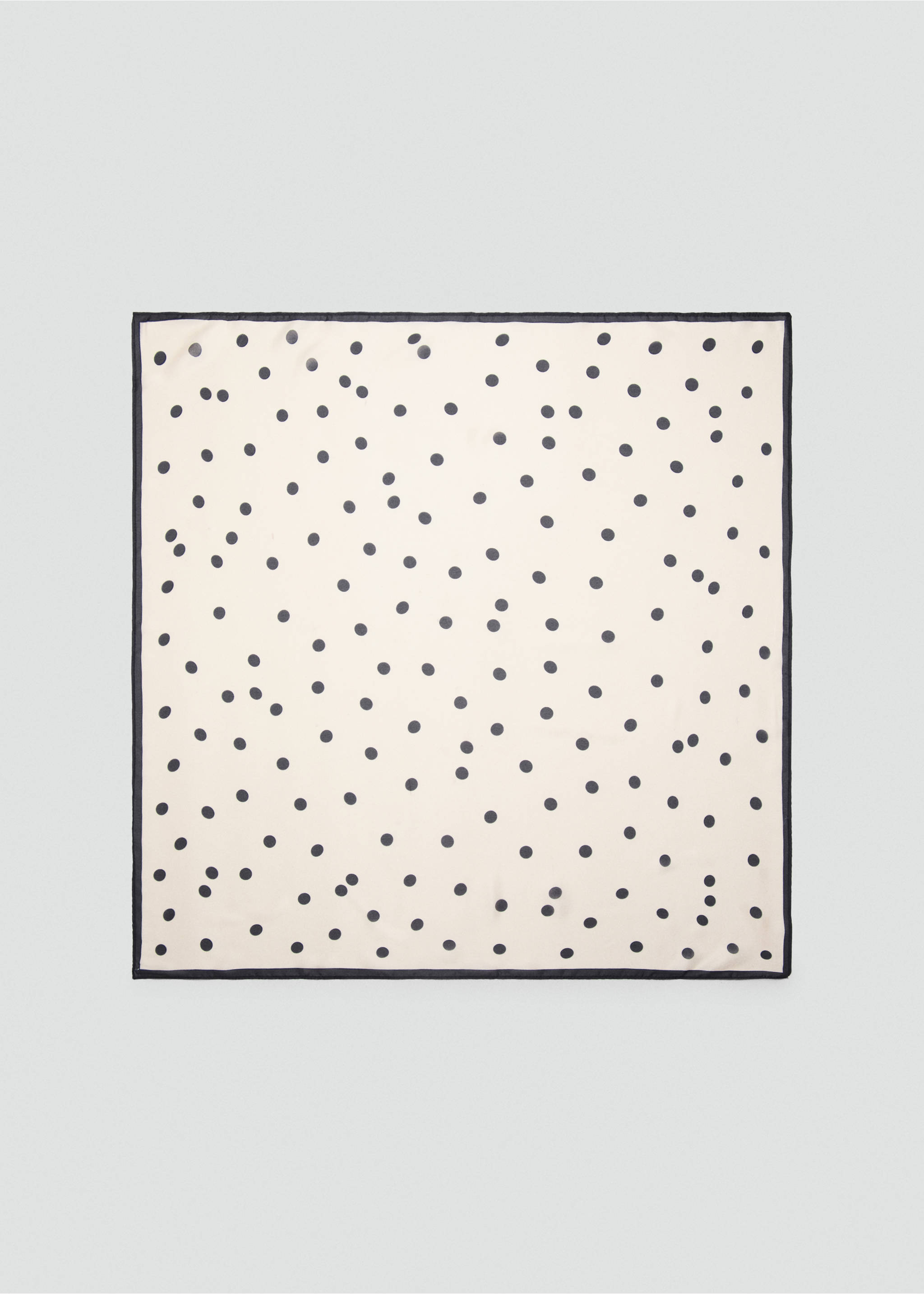 Mocador setinat de topos - Article sense model, Negre. Ref: 27017787-00.