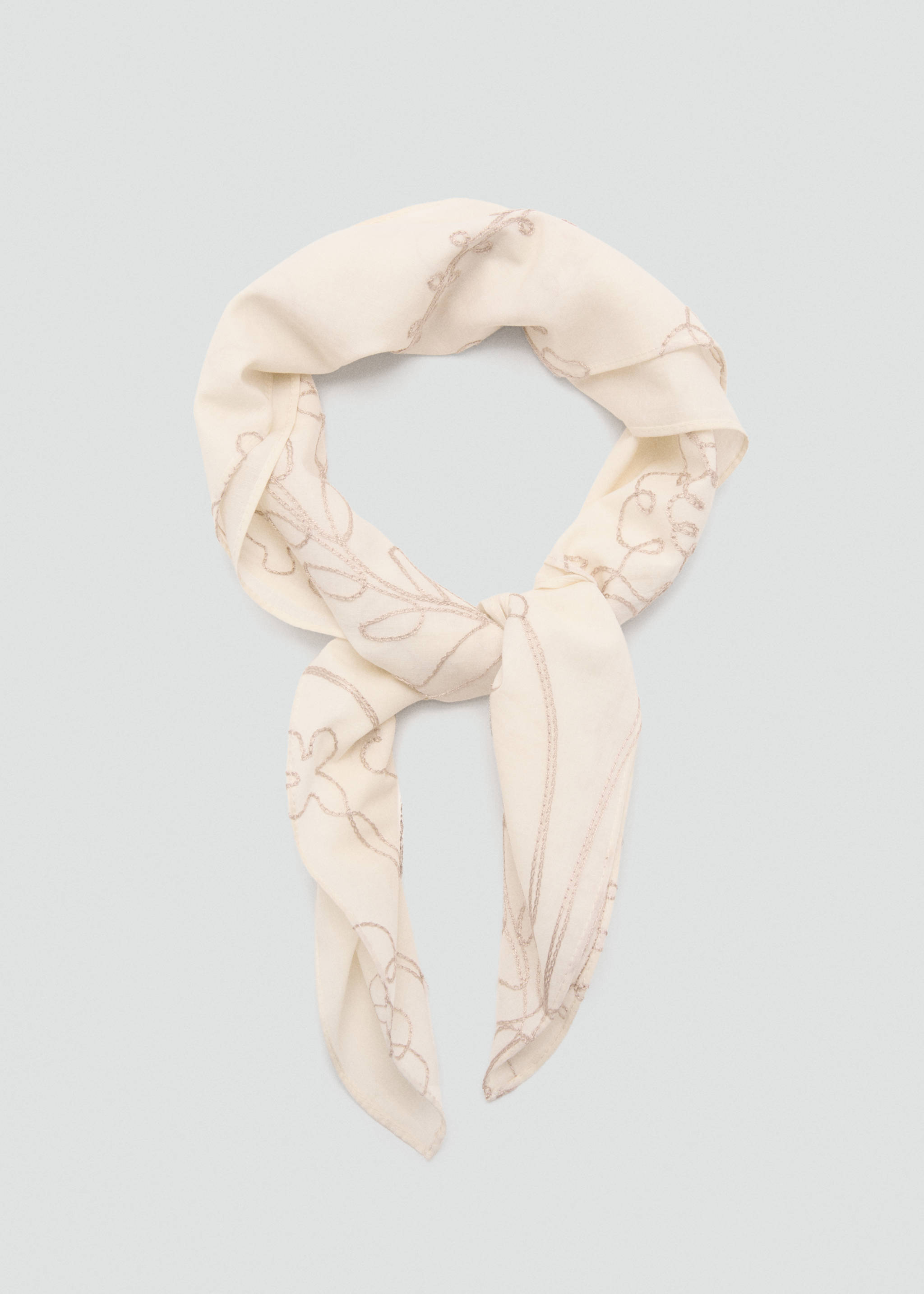 Floral print scarf - Details of the article 1