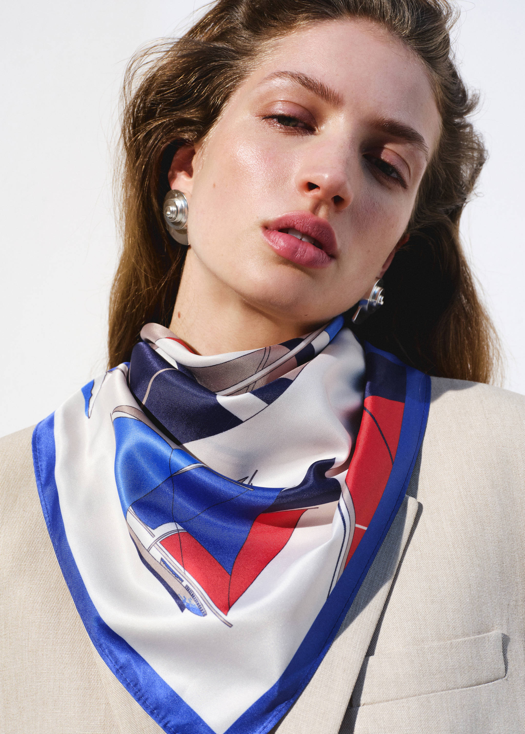 Boat print scarf - General plane