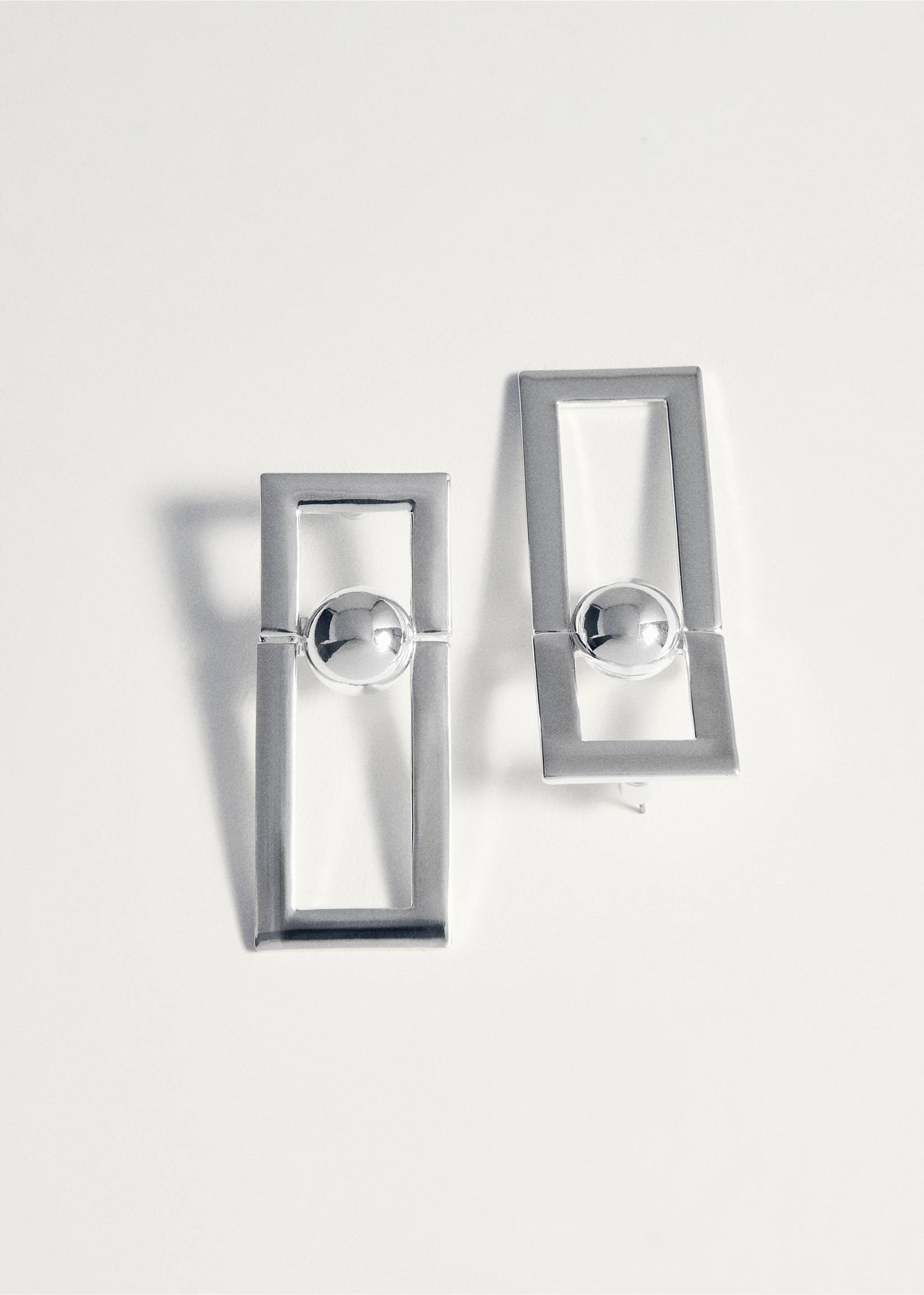 Серьги с металлическими подвесками - Деталь изделия 5, Серебро. Ref: 27017796-00.