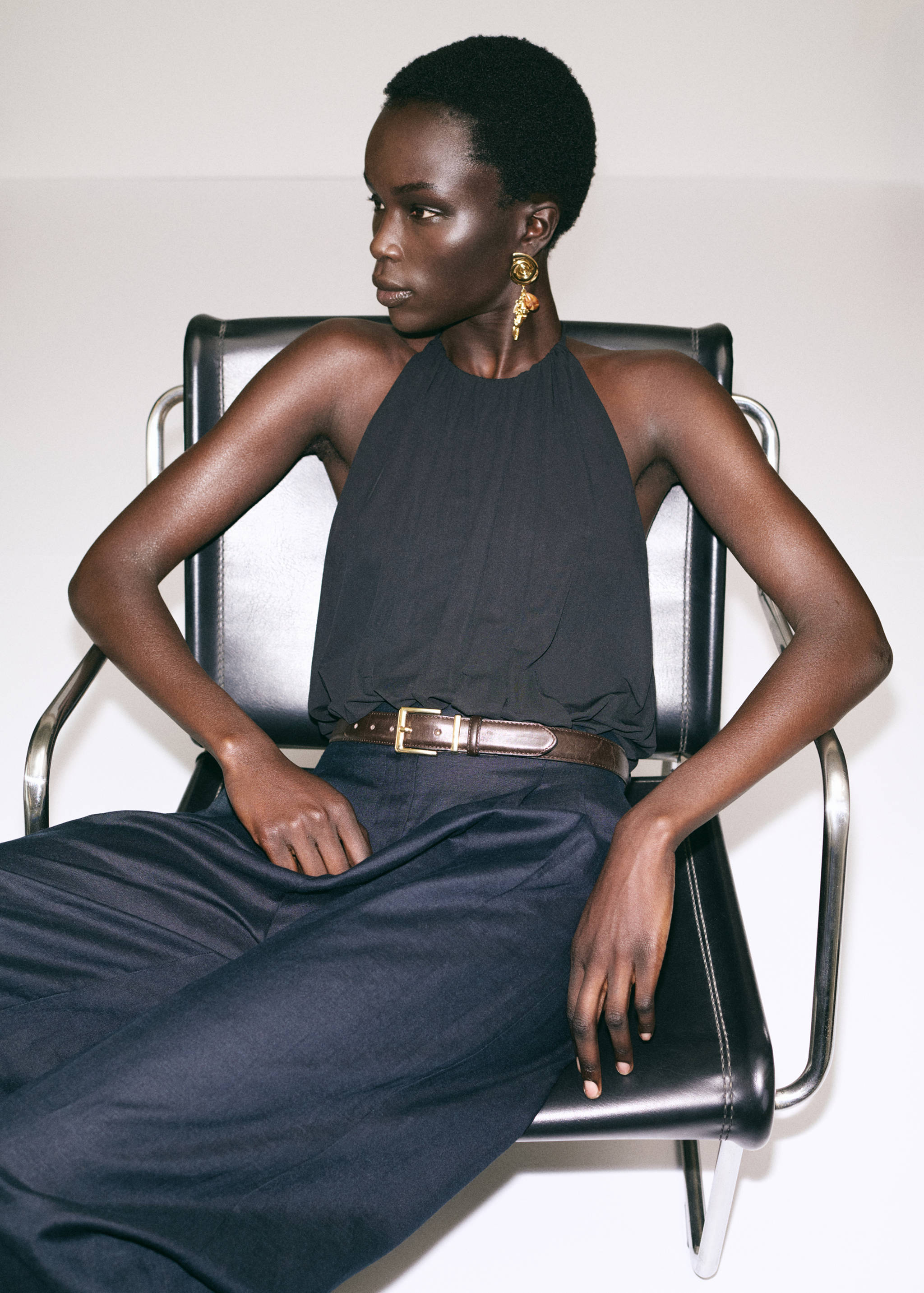 Shell pendant earrings - General plane