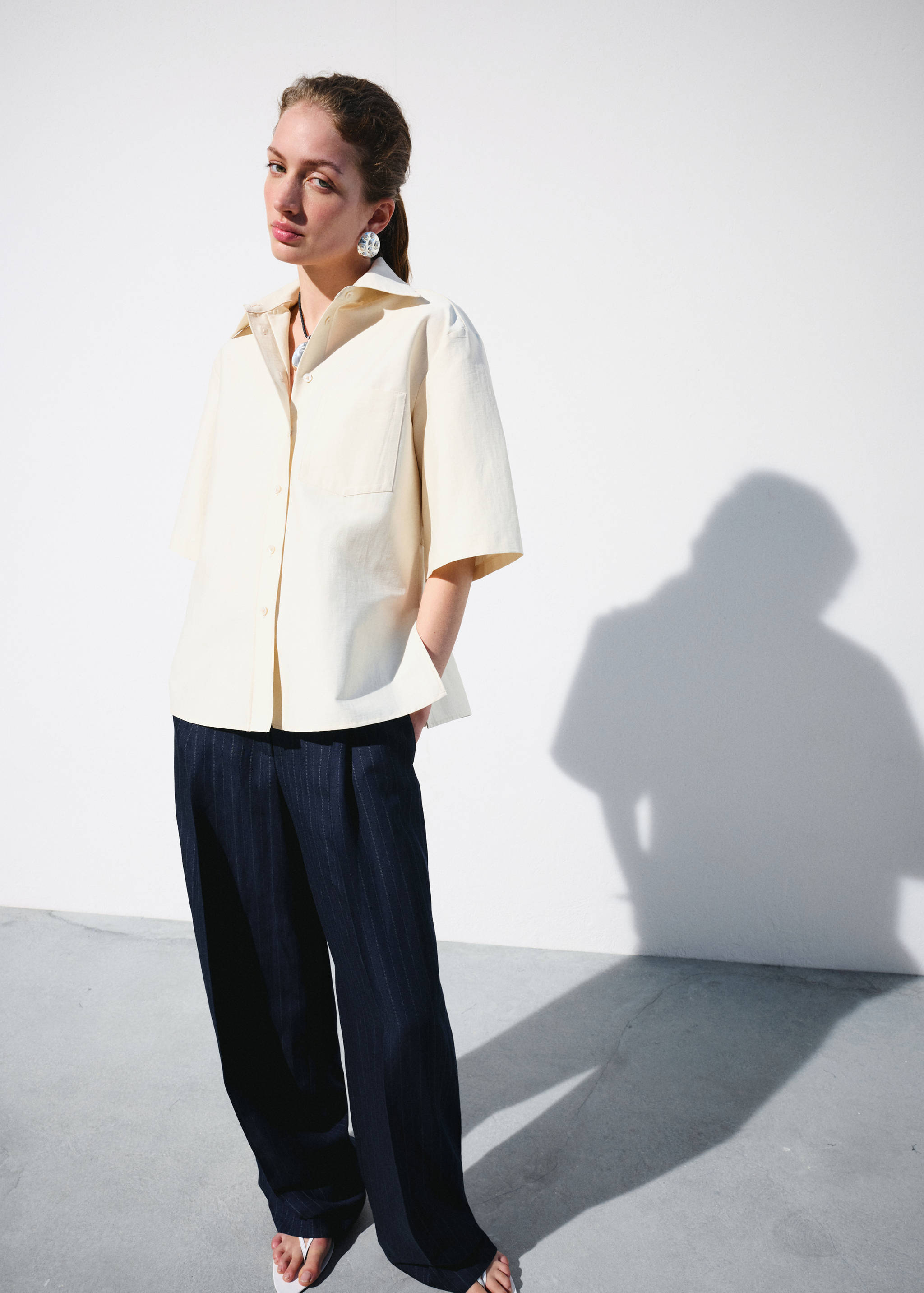 Pantalons vestir ratlla diplomàtica - Pla general