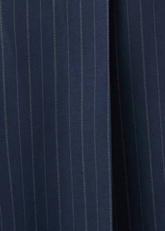 Pinstripe suit trousers — Navy 8