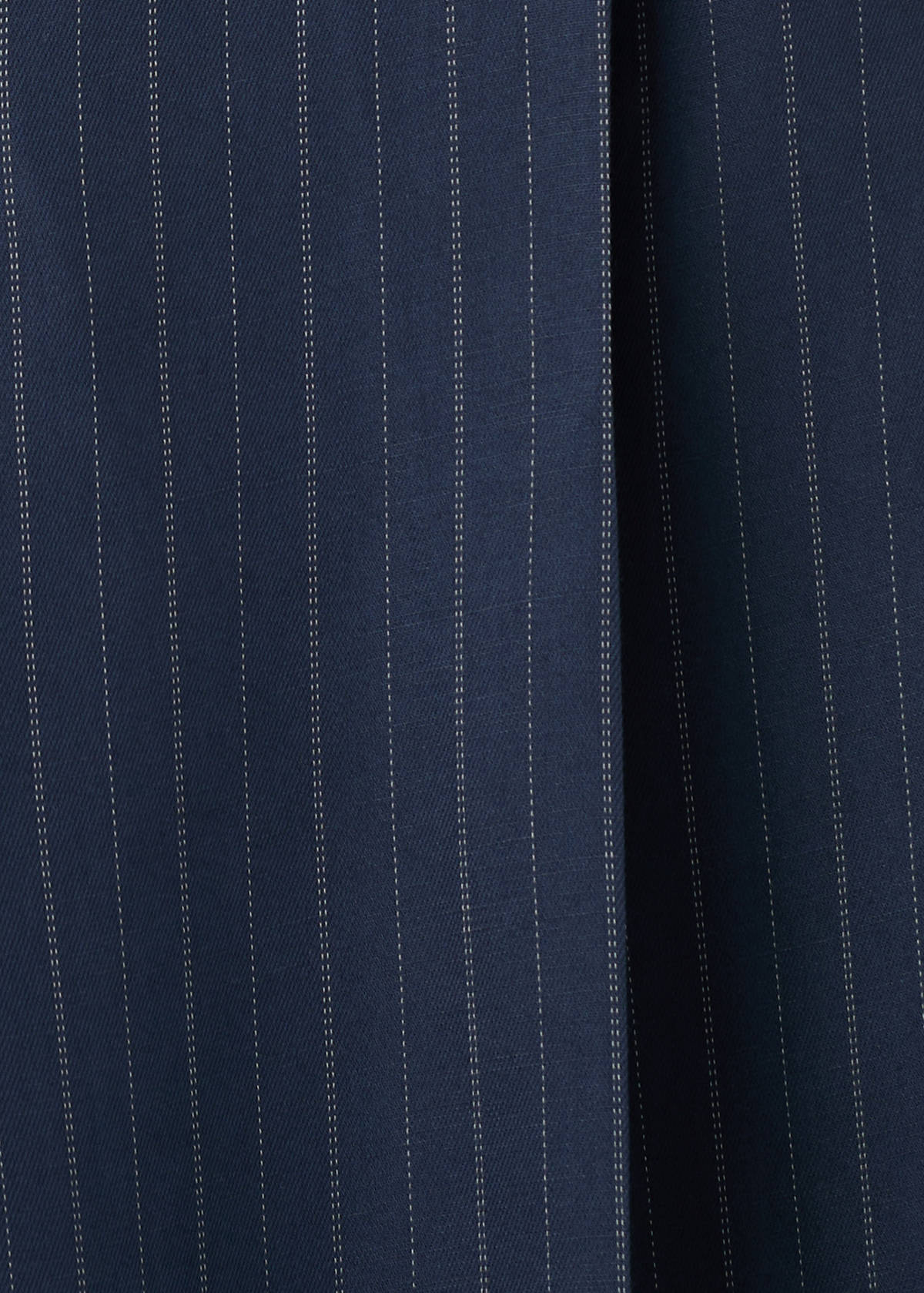 Pinstripe suit trousers — Navy