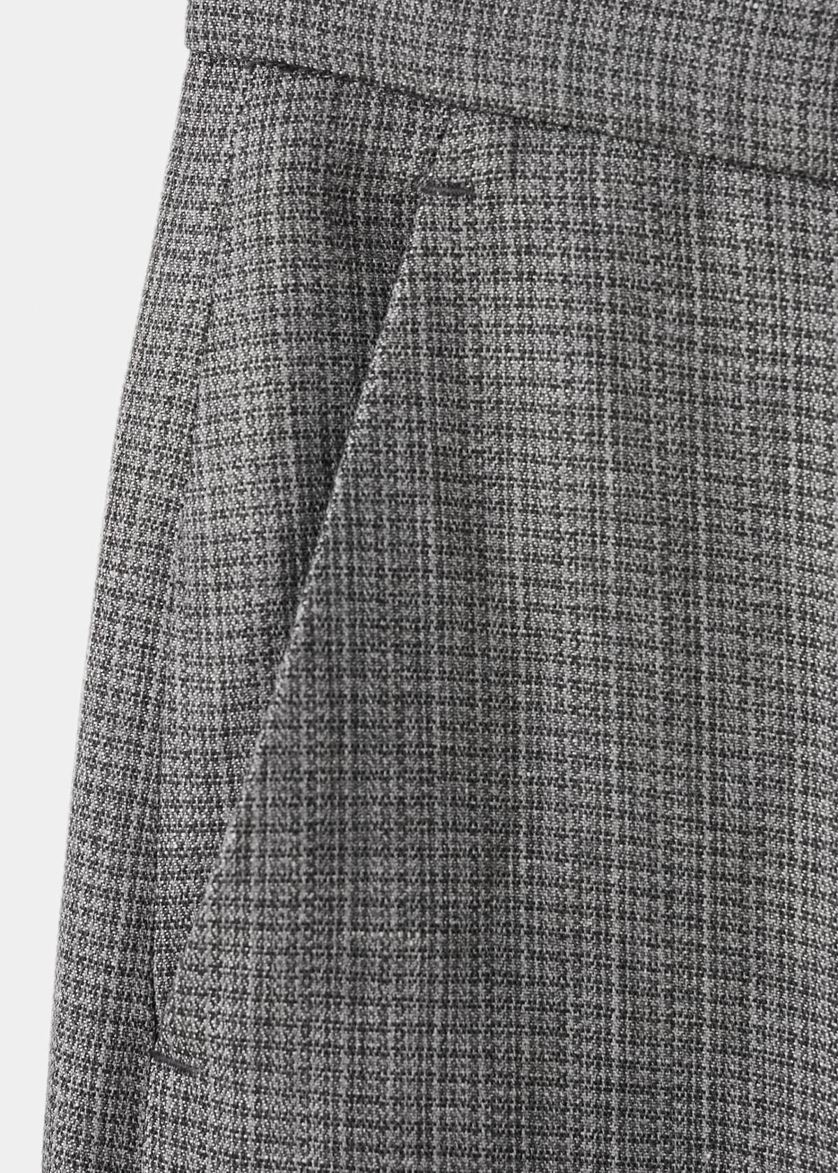 Straight-fit linen-blend suit trousers — Black