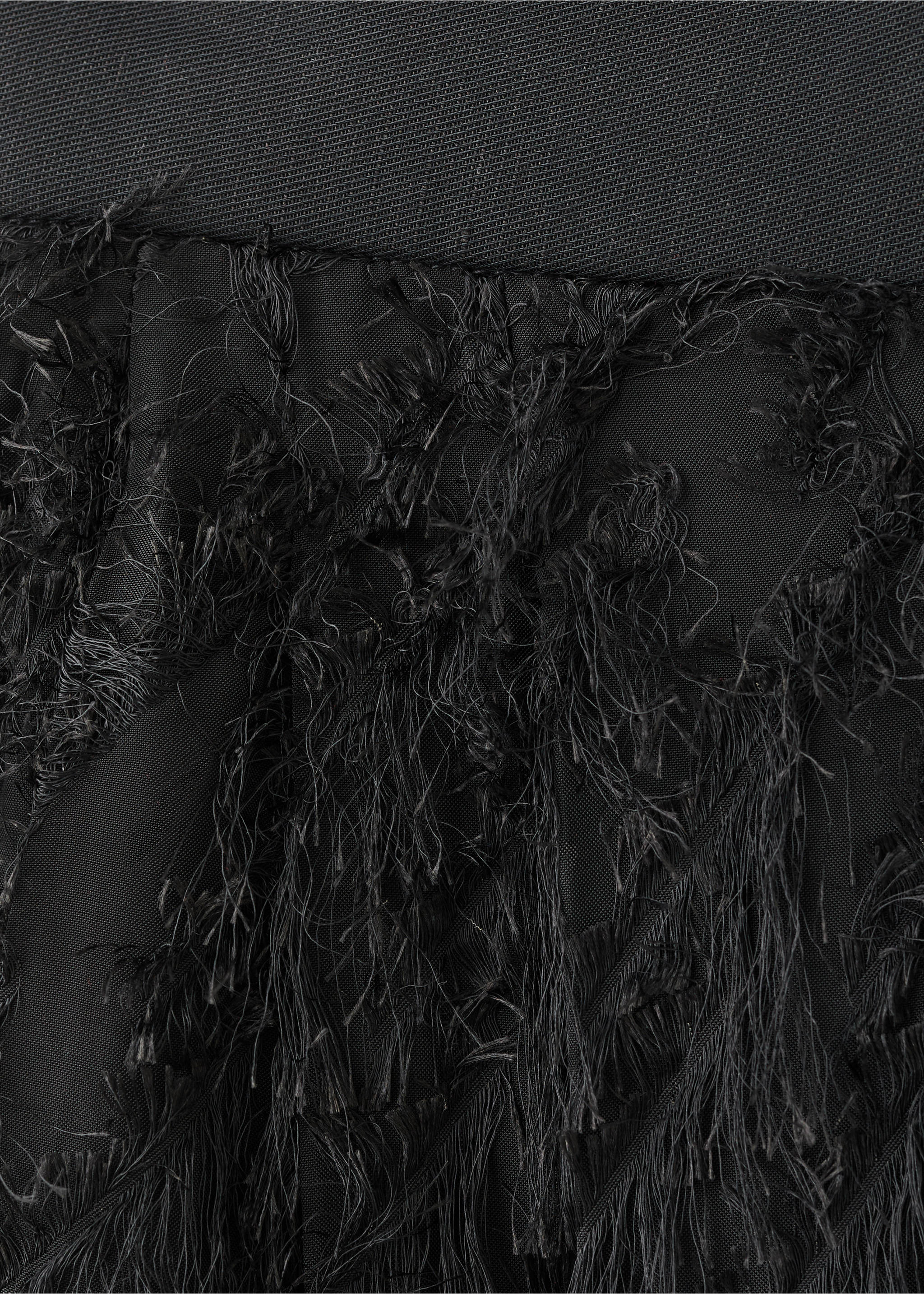 Straight leg trousers with stitching - Details of the article 0, Black. Ref: 27017804-00.