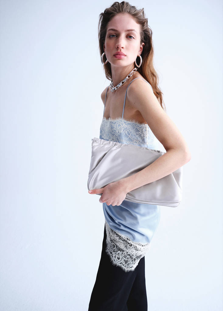 Lace camisole dress — Sky Blue