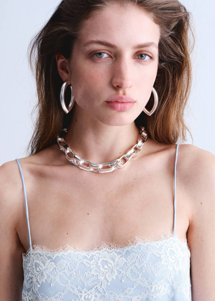 Lace camisole dress — Sky Blue