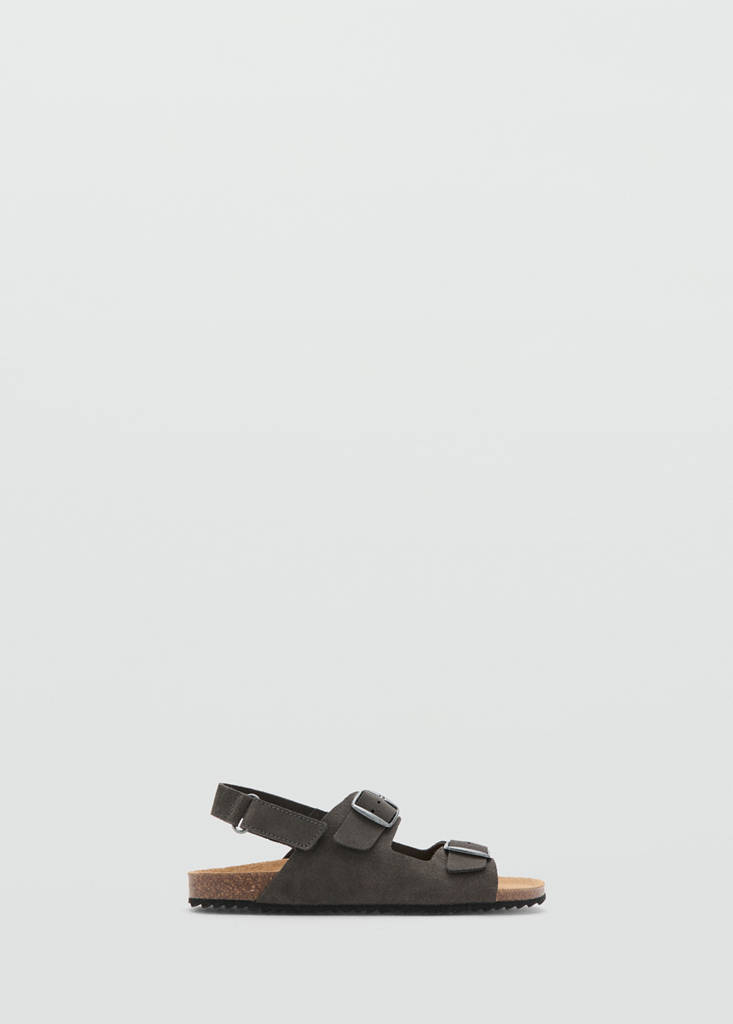 Buckles leather sandal