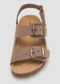 Buckles leather sandal — Medium Brown 5