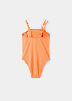 Floral ring swimsuit — Neon Orange 3
