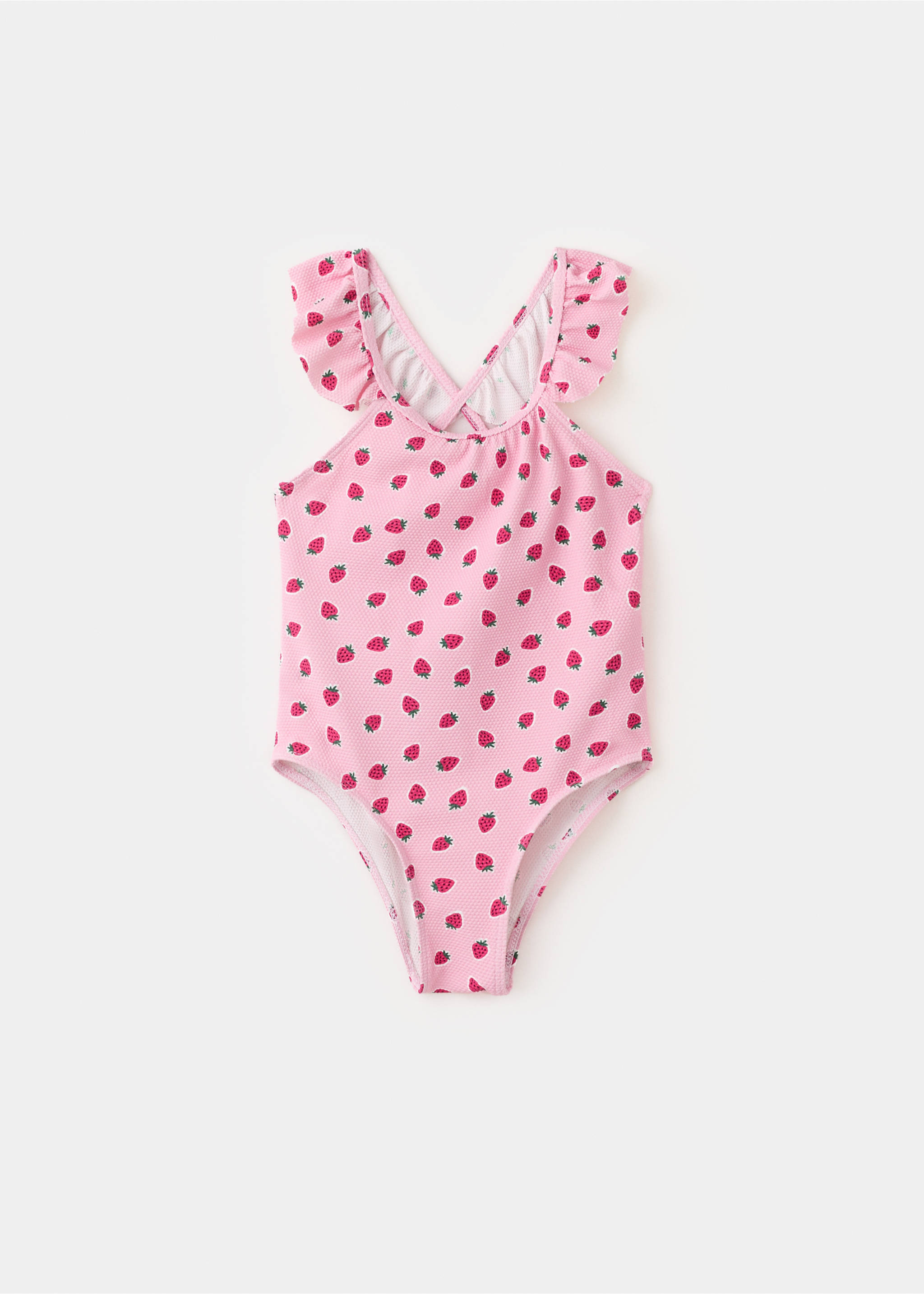 Maillot de bain imprimé fraises - Article sans modèle, Rose. Ref: 27017905-00.