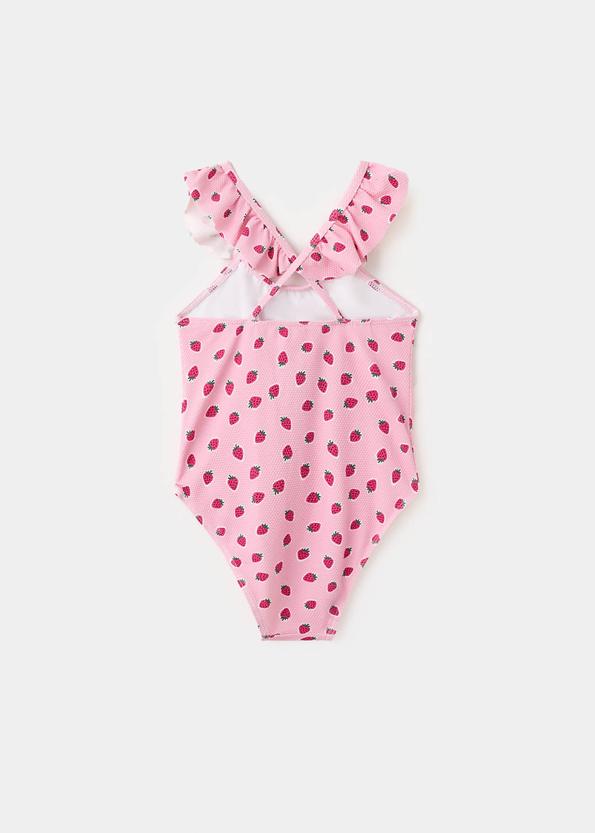 Strawberry print swimsuit — Pink