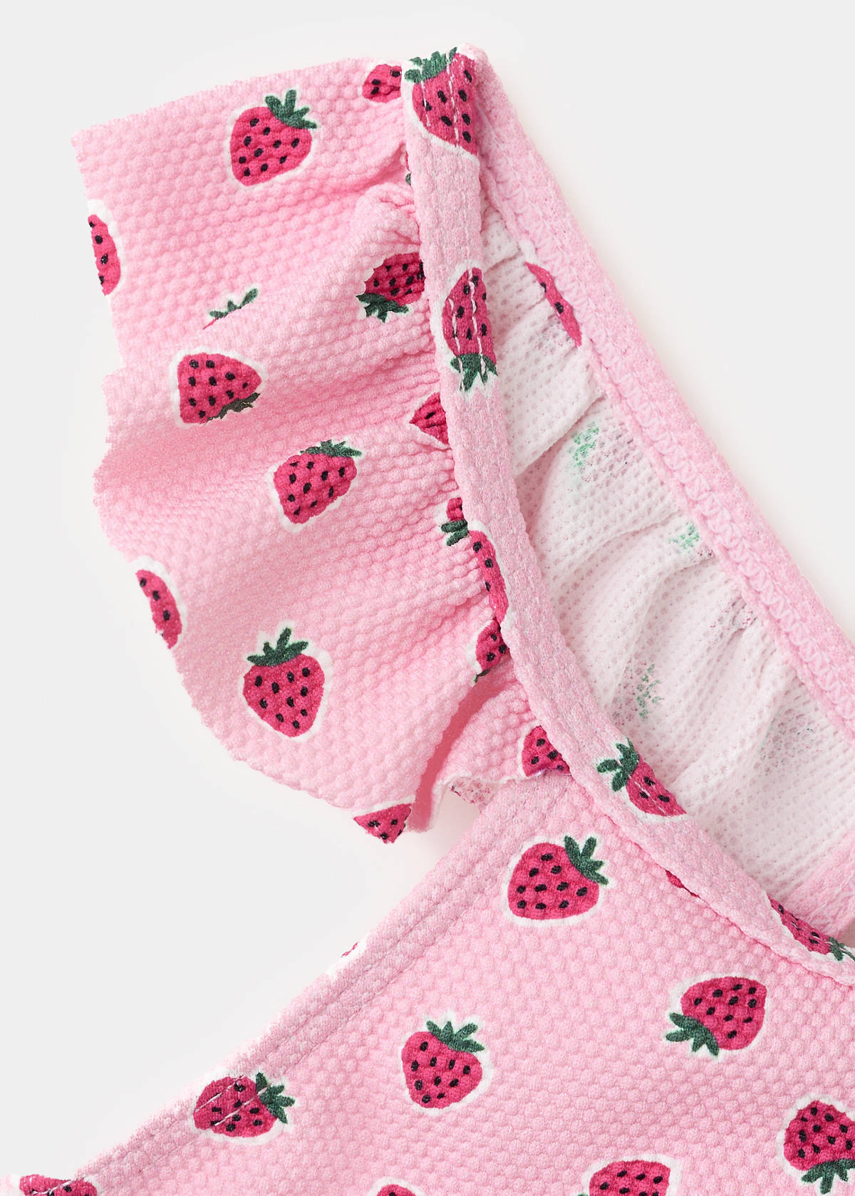 Strawberry print swimsuit — Pink
