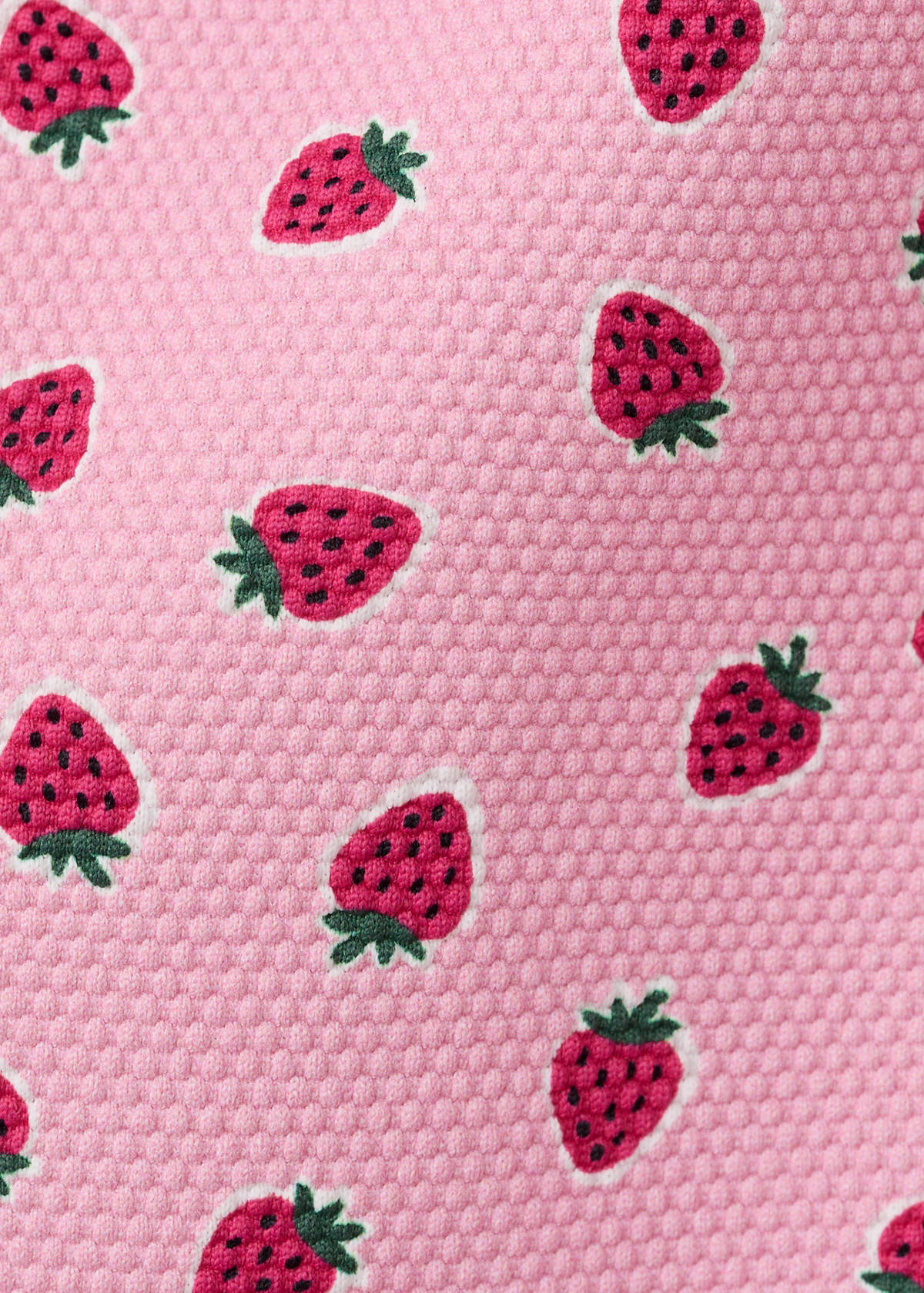 Strawberry print swimsuit — Pink