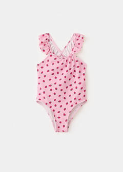 Strawberry print swimsuit — Pink 2