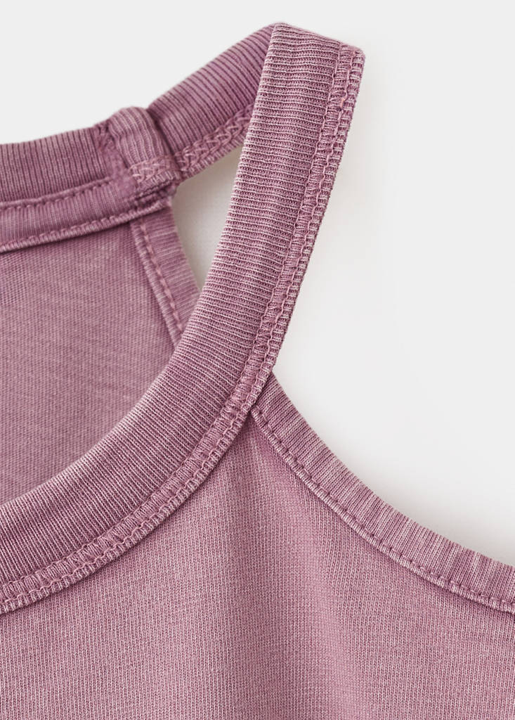 One-shoulder detail T-shirt — Pink