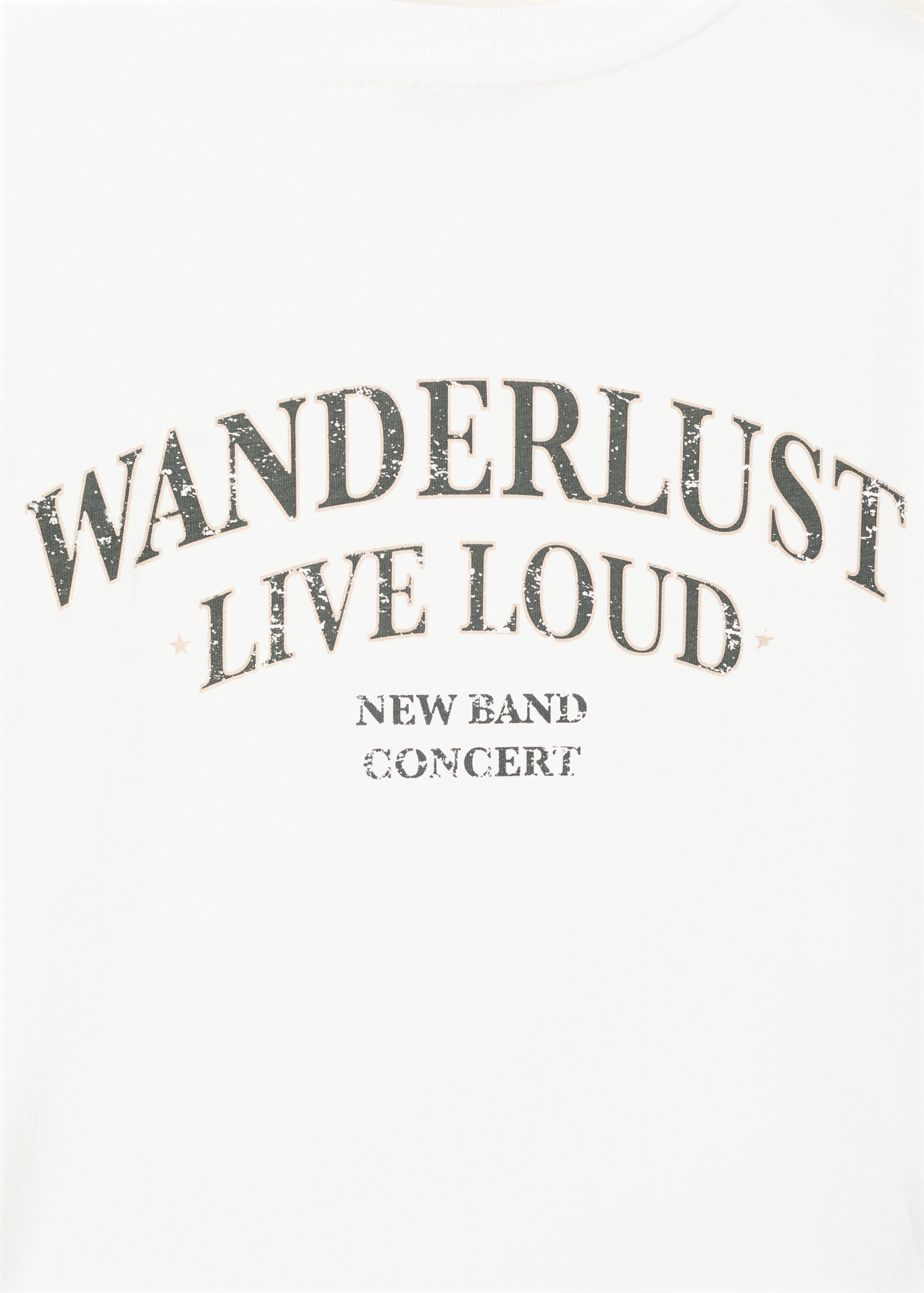 Printed cotton T-shirt with ties - Details of the article 0