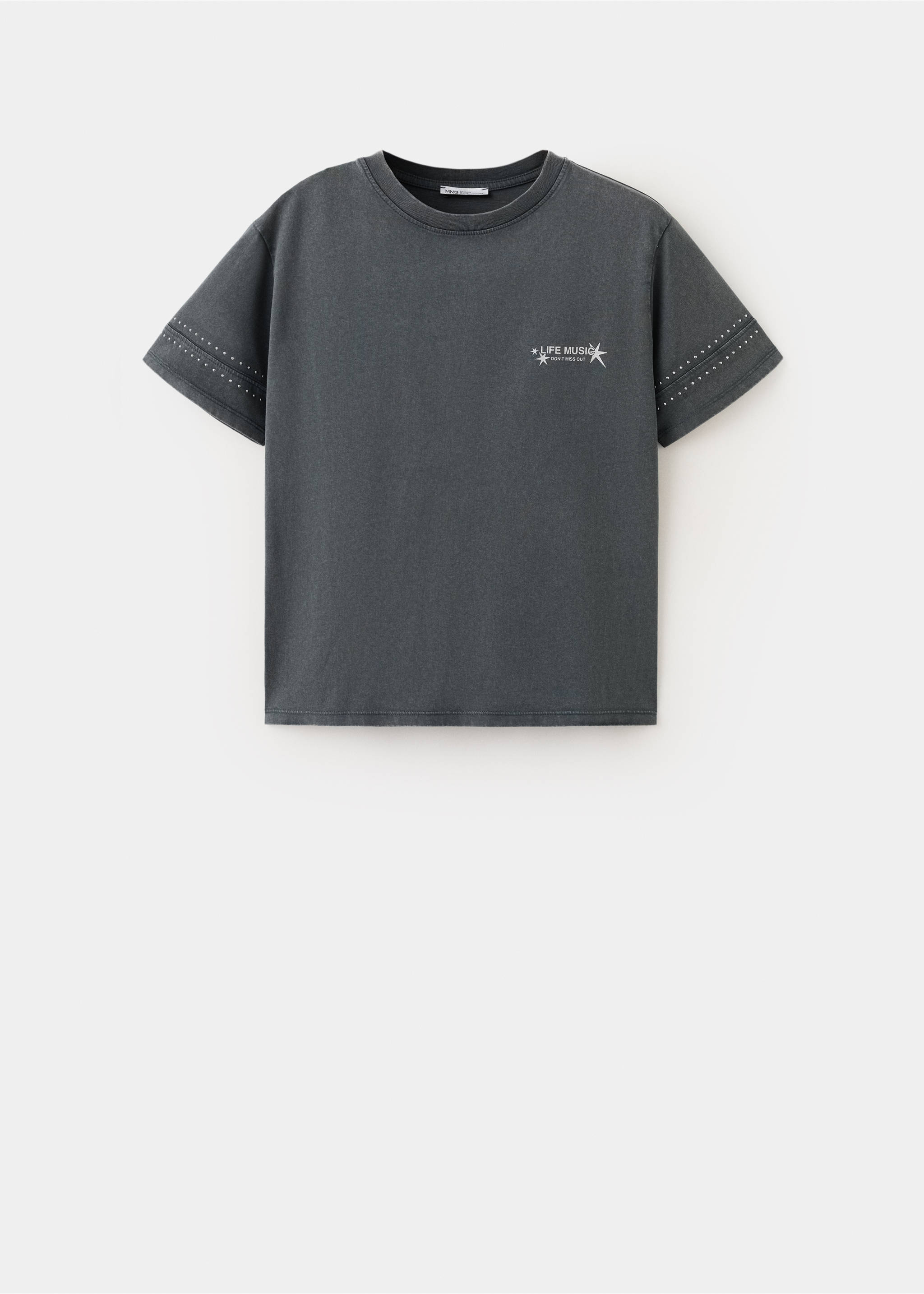 Rhinestone printed t-shirt - Article without model