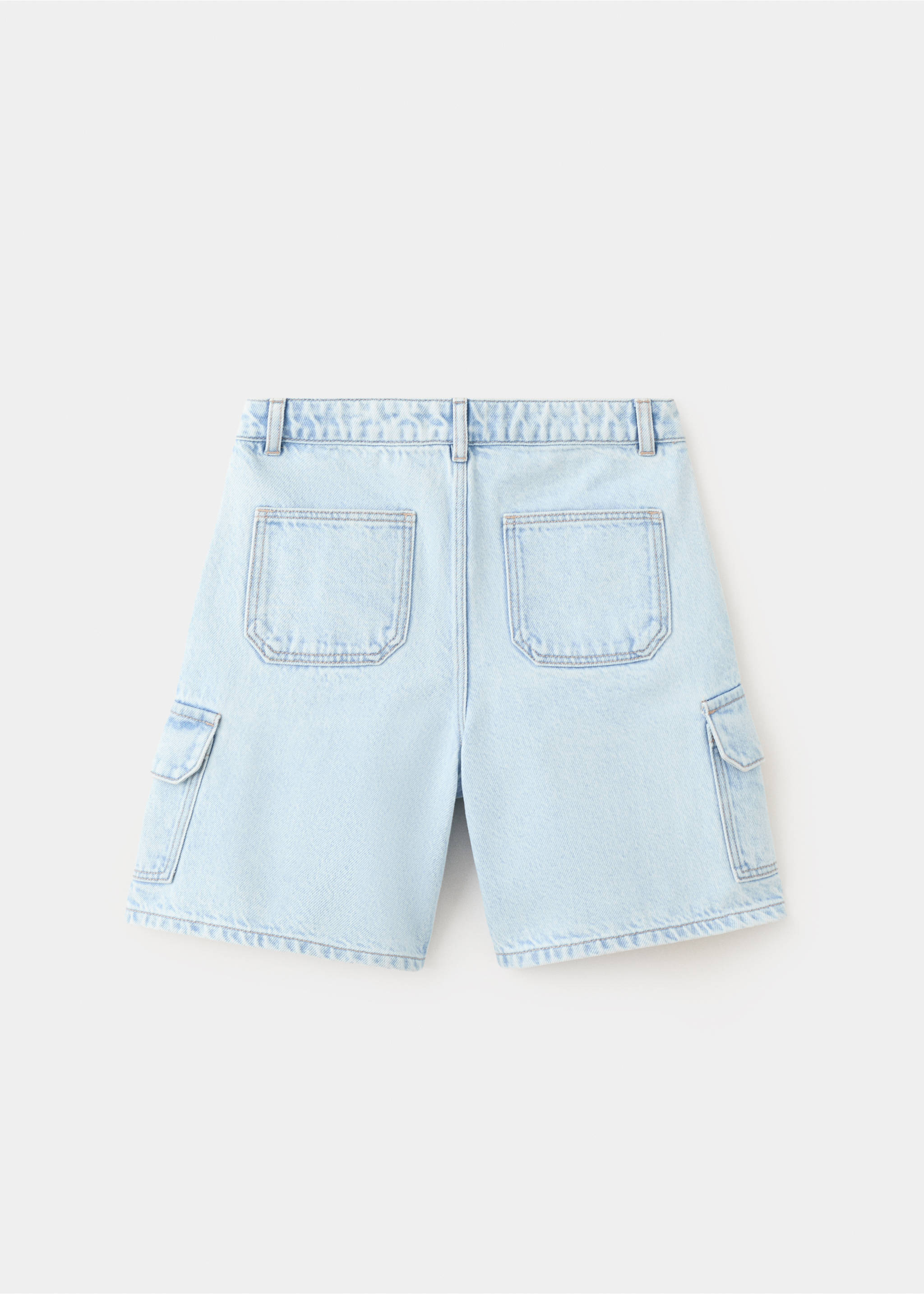 Denim cargo shorts - Reverse of the article, Light Blue. Ref: 27017912-00.
