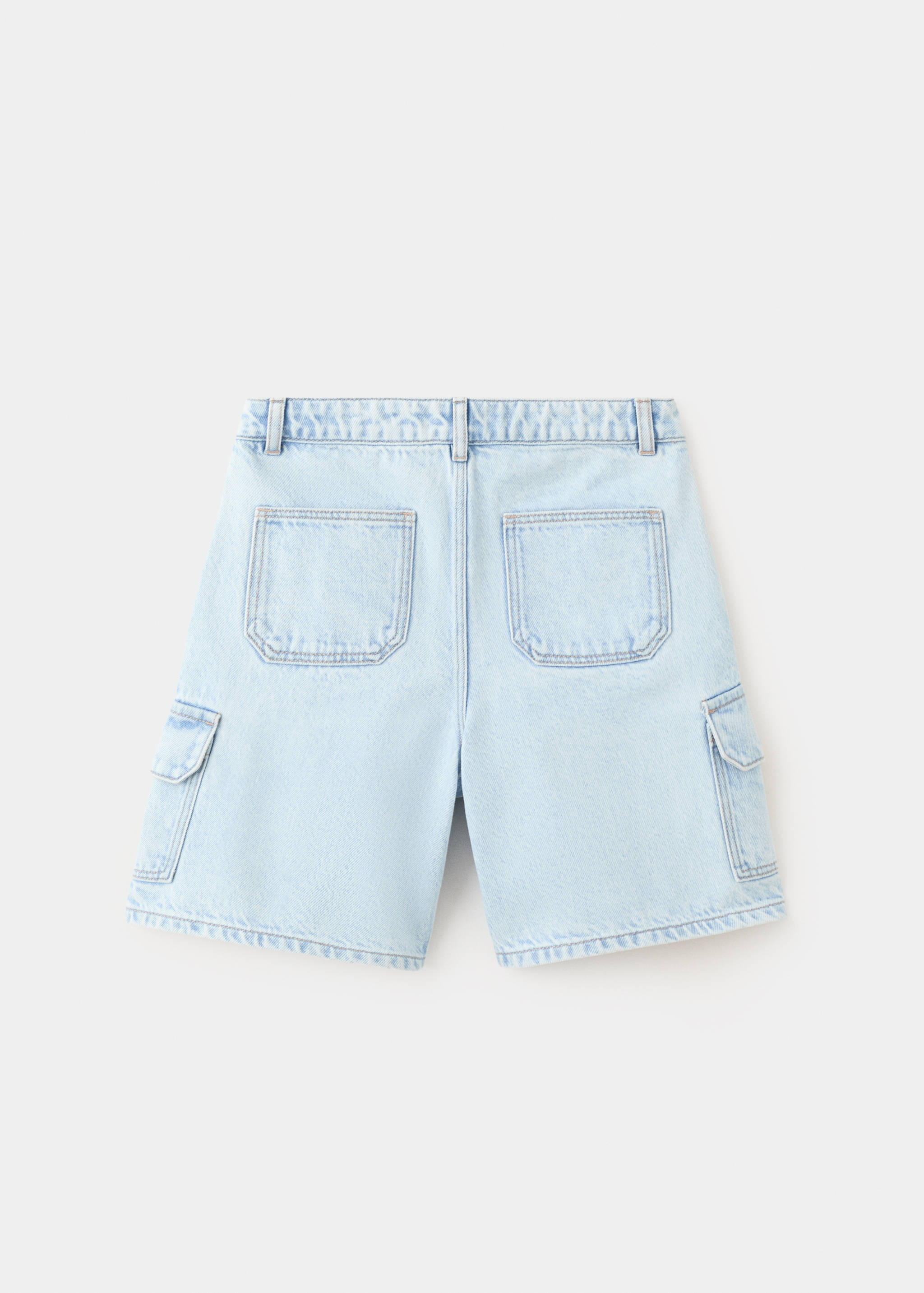 Denim cargo shorts - Reverse of the article