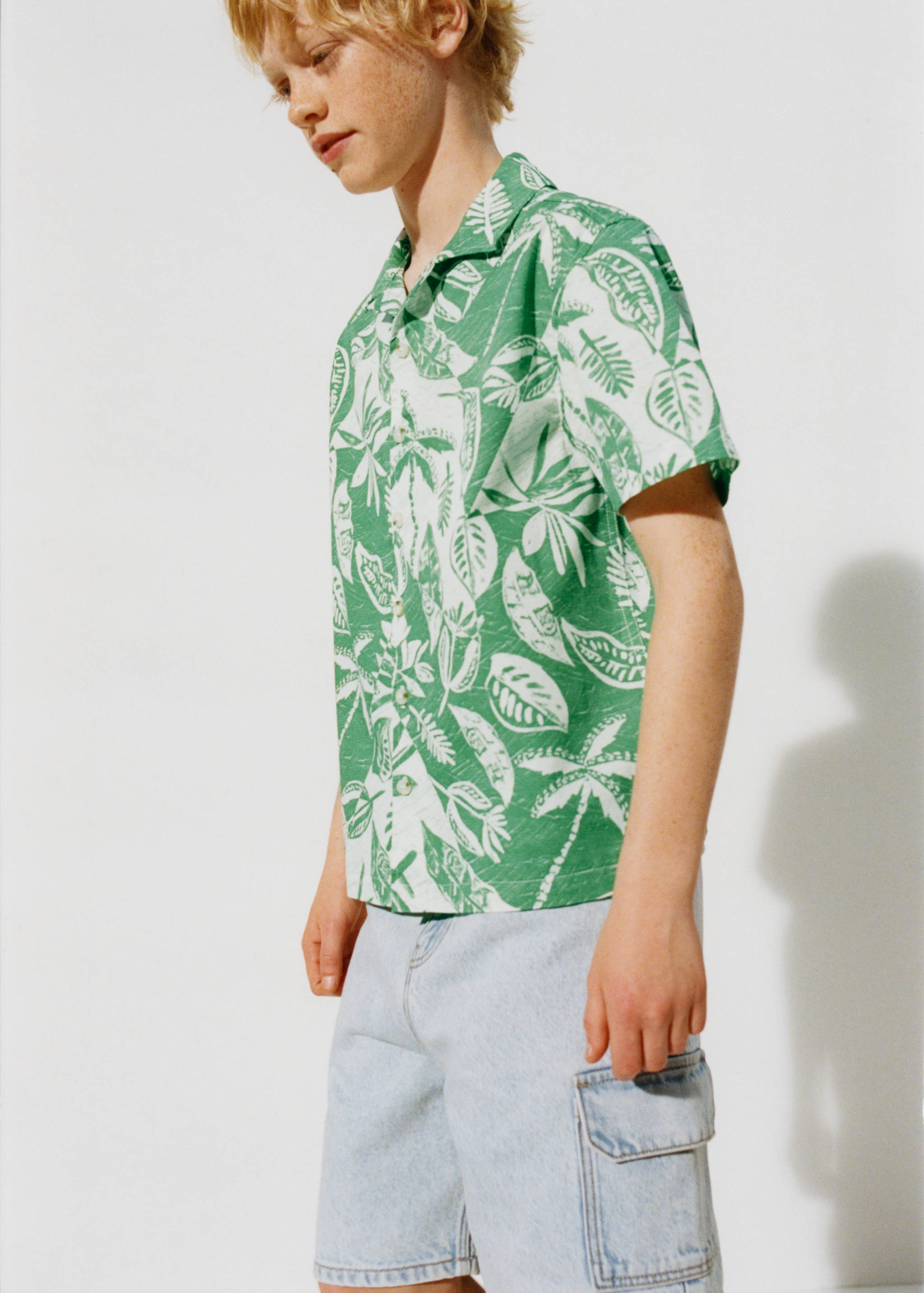 Denim cargo shorts - Details of the article 5