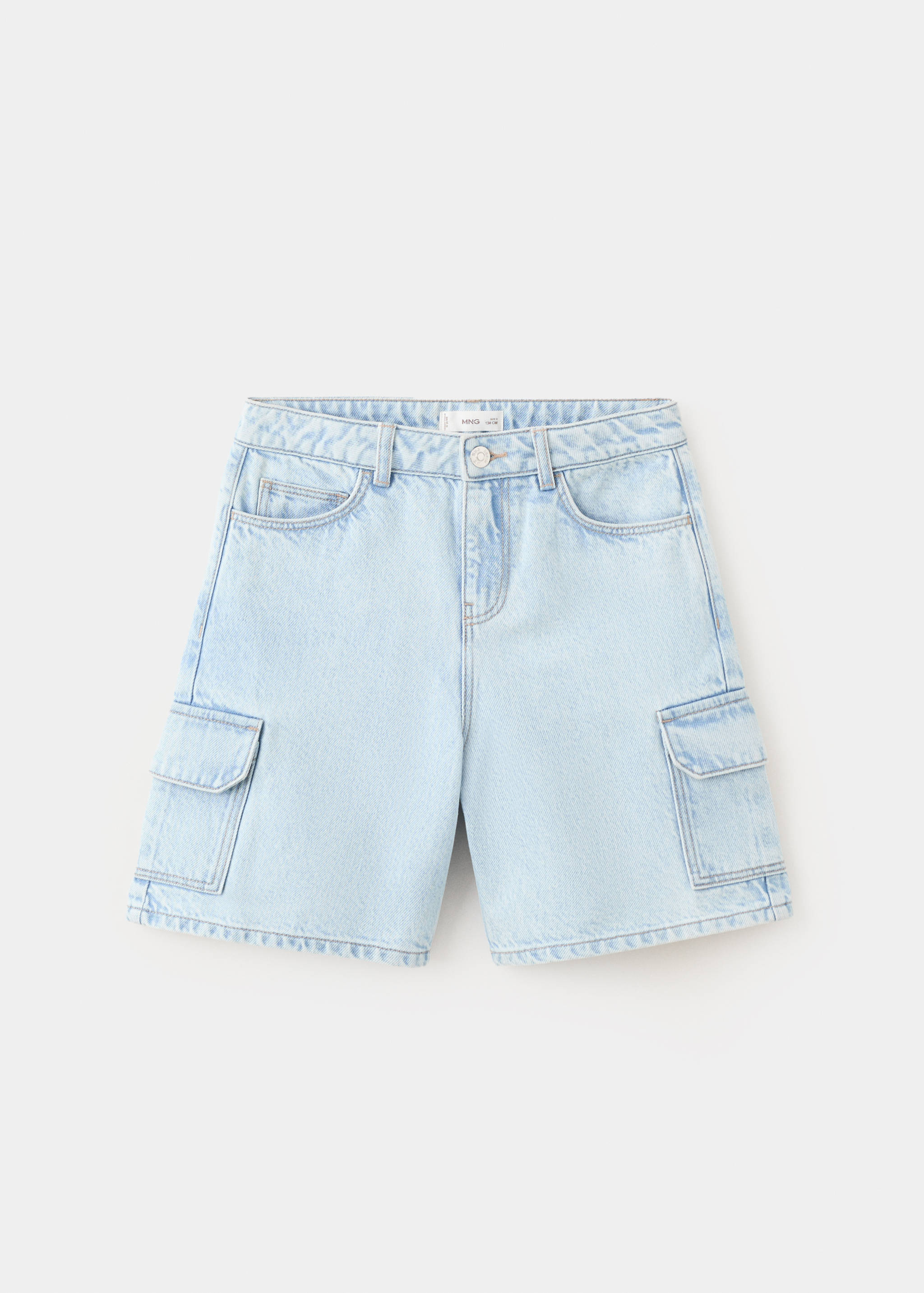 Denim cargo shorts - Article without model