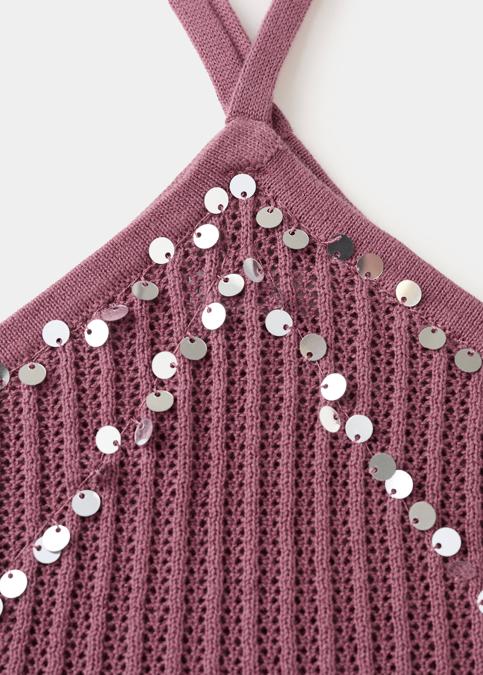 Sequined halter top - Details of the article 8