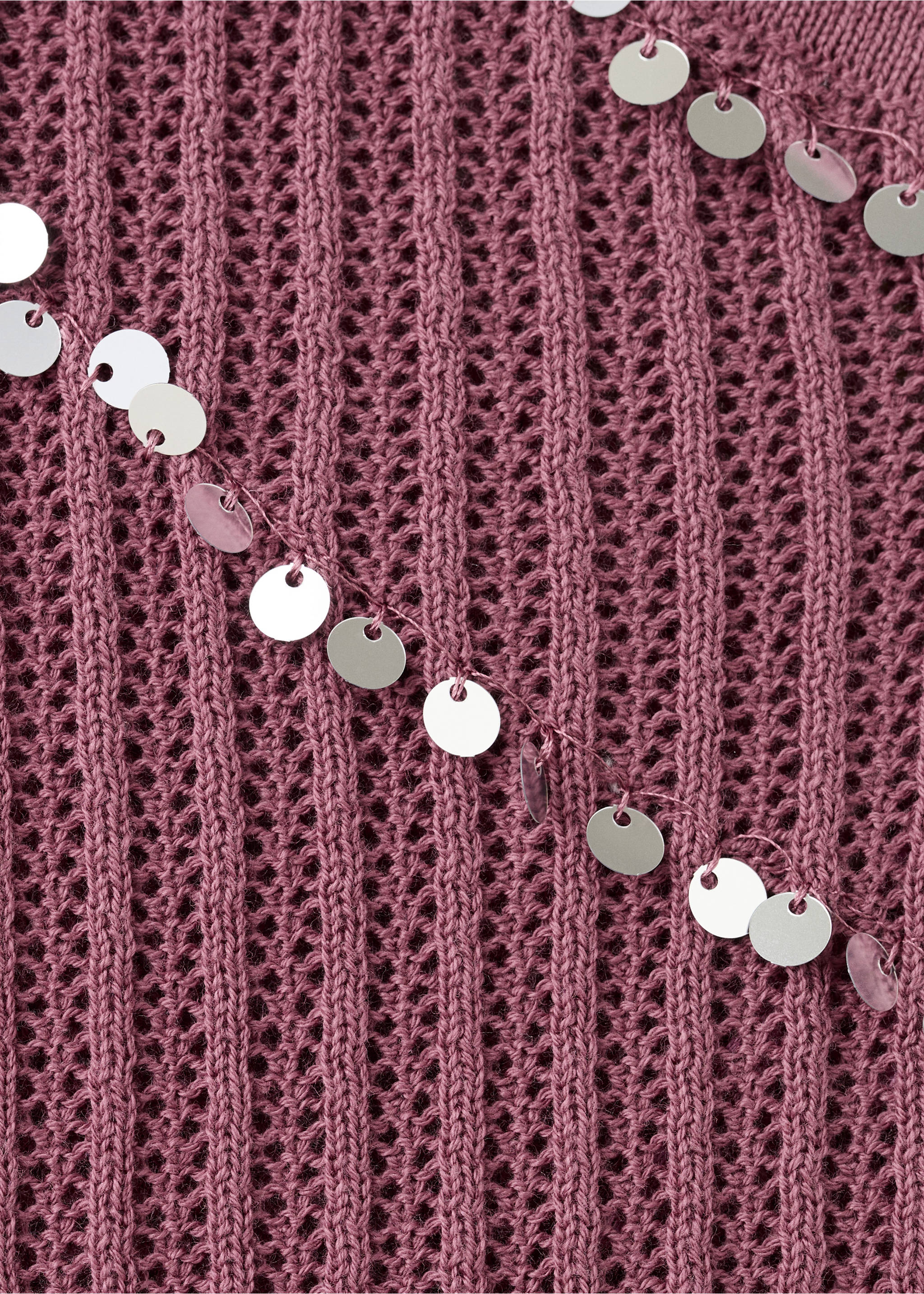 Sequined halter top - Details of the article 0, Pink. Ref: 27017913-00.