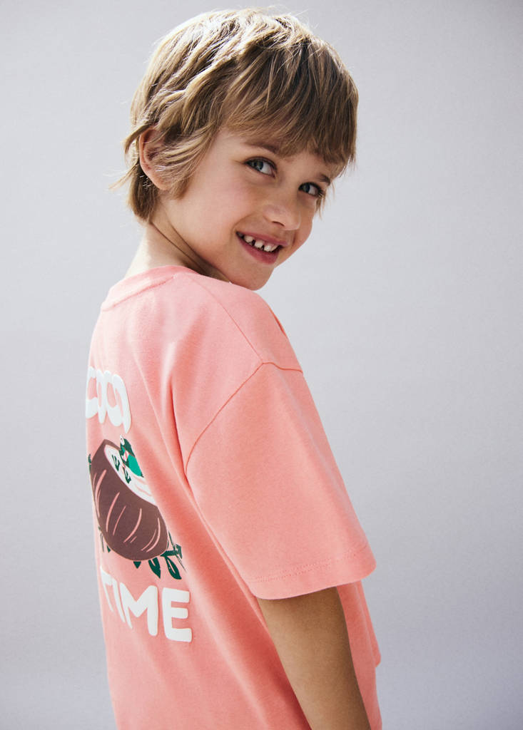 Camiseta algodón estampada