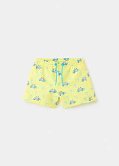 Crab-print swimsuit — Pastel Yellow 1