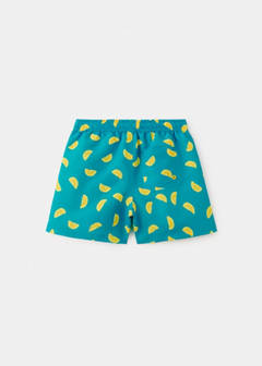 Lemon-print swimming trunks — Blue 4