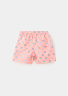 Printed swimming trunks — Pastel Orange 5