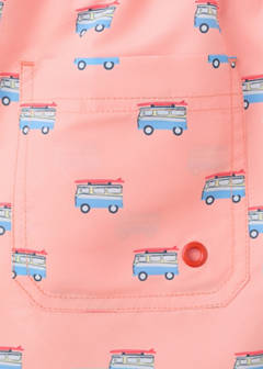 Printed swimming trunks — Pastel Orange 6