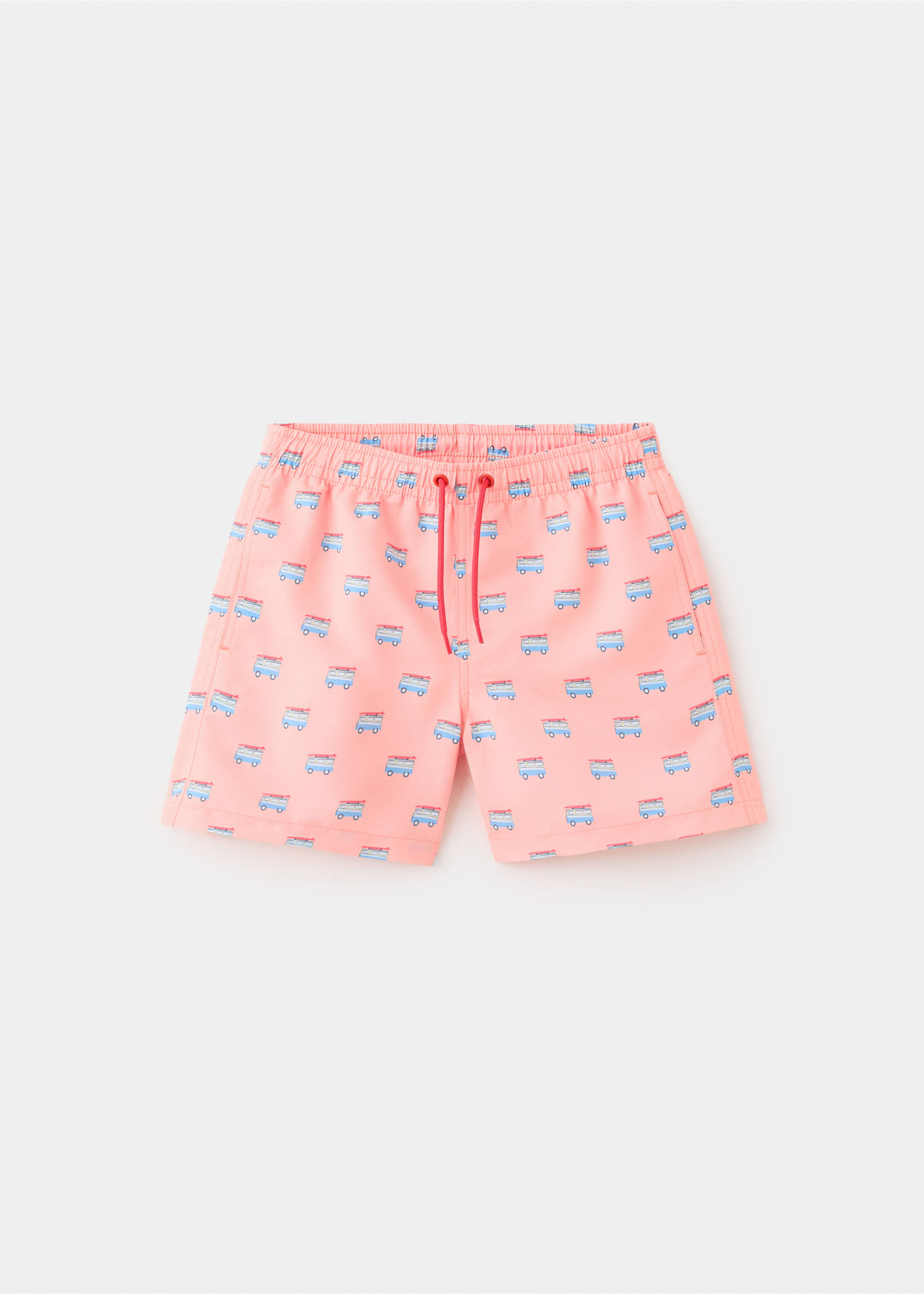 Printed swimming trunks - Article without model, Pastel Orange. Ref: 27017919-00.