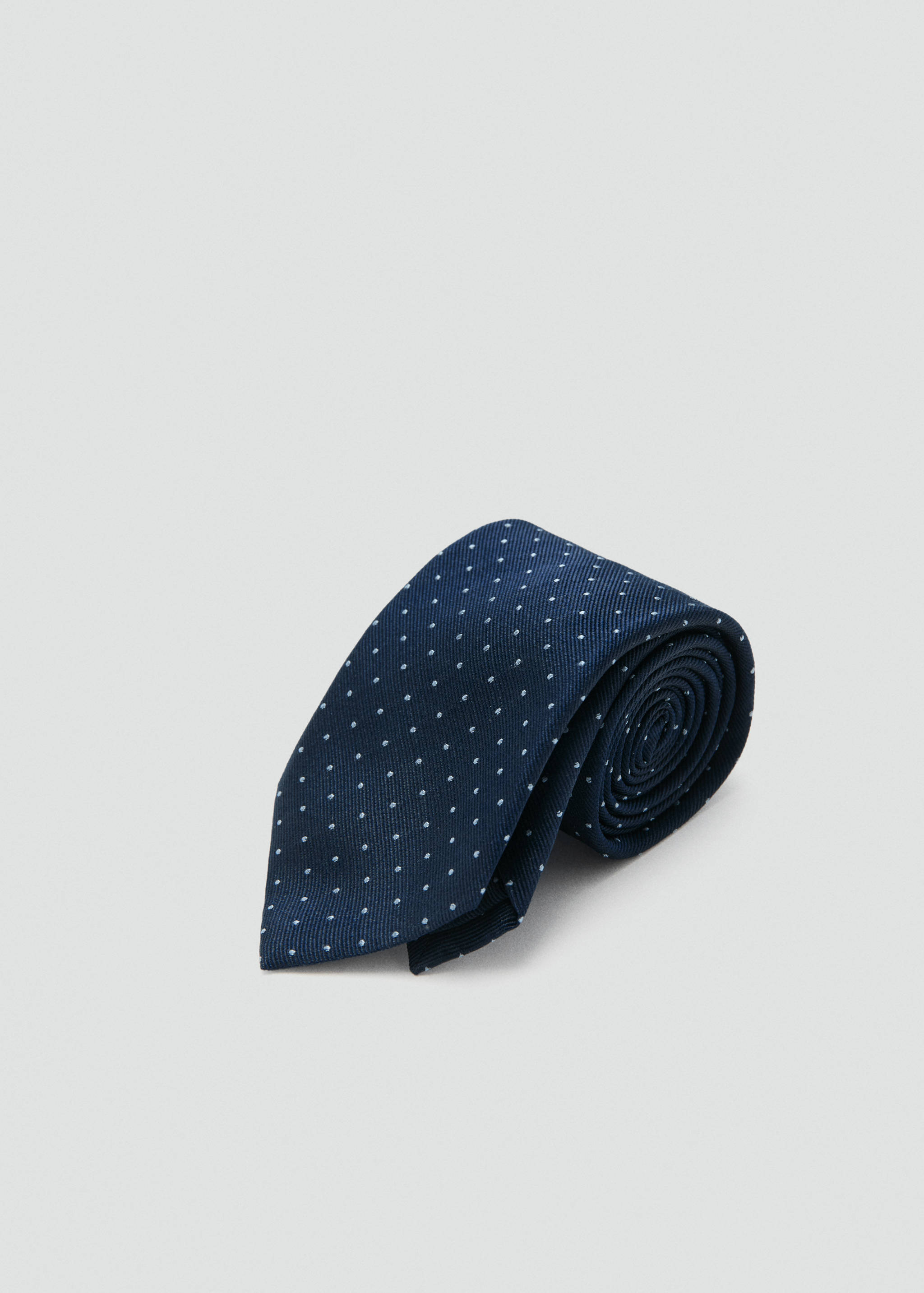 100% silk patterned tie - Medium plane