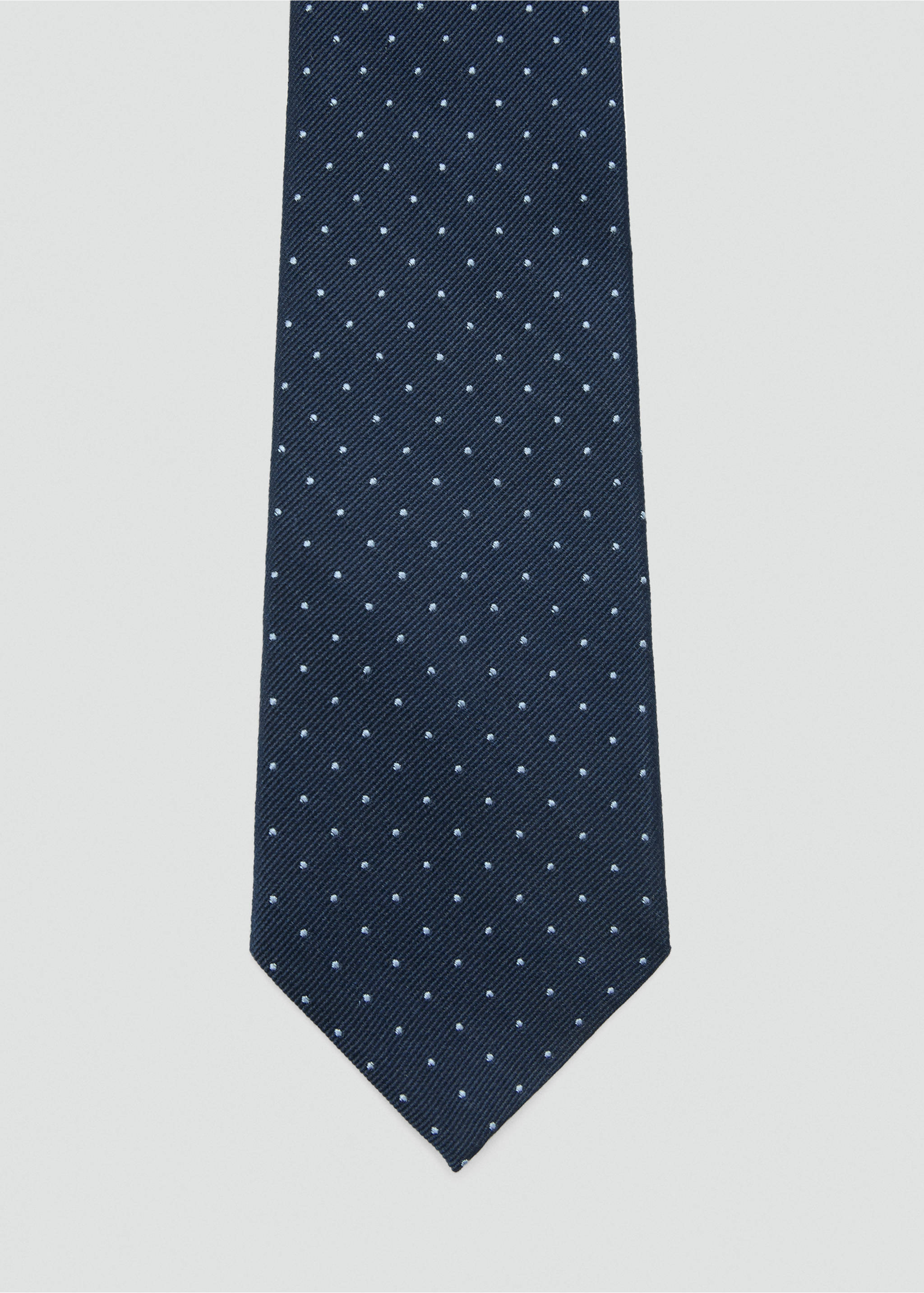 100% silk patterned tie - Details of the article 1, Navy. Ref: 27017922-00.