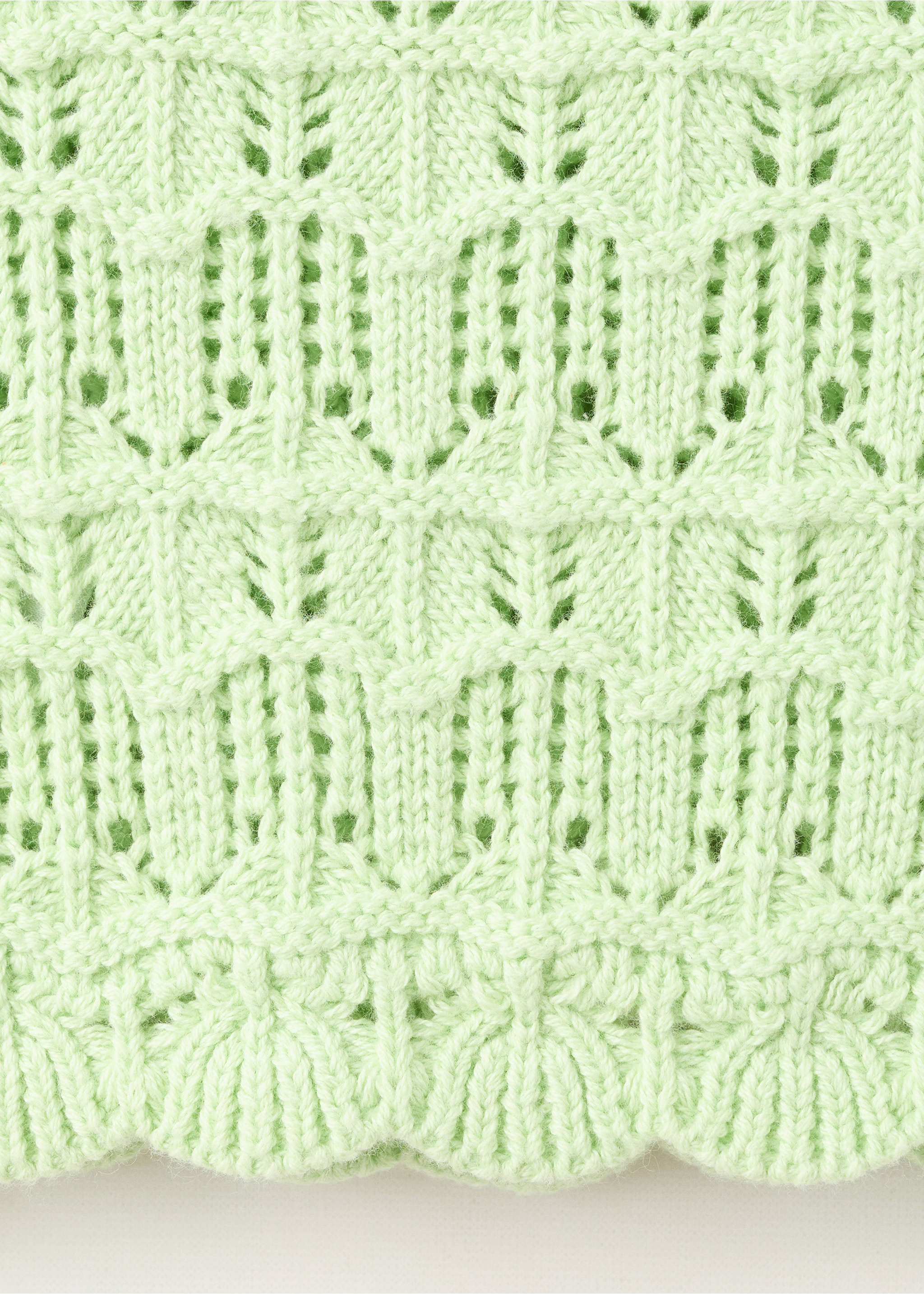 Crochet knitted top - Details of the article 0, Green Apple. Ref: 27017928-00.