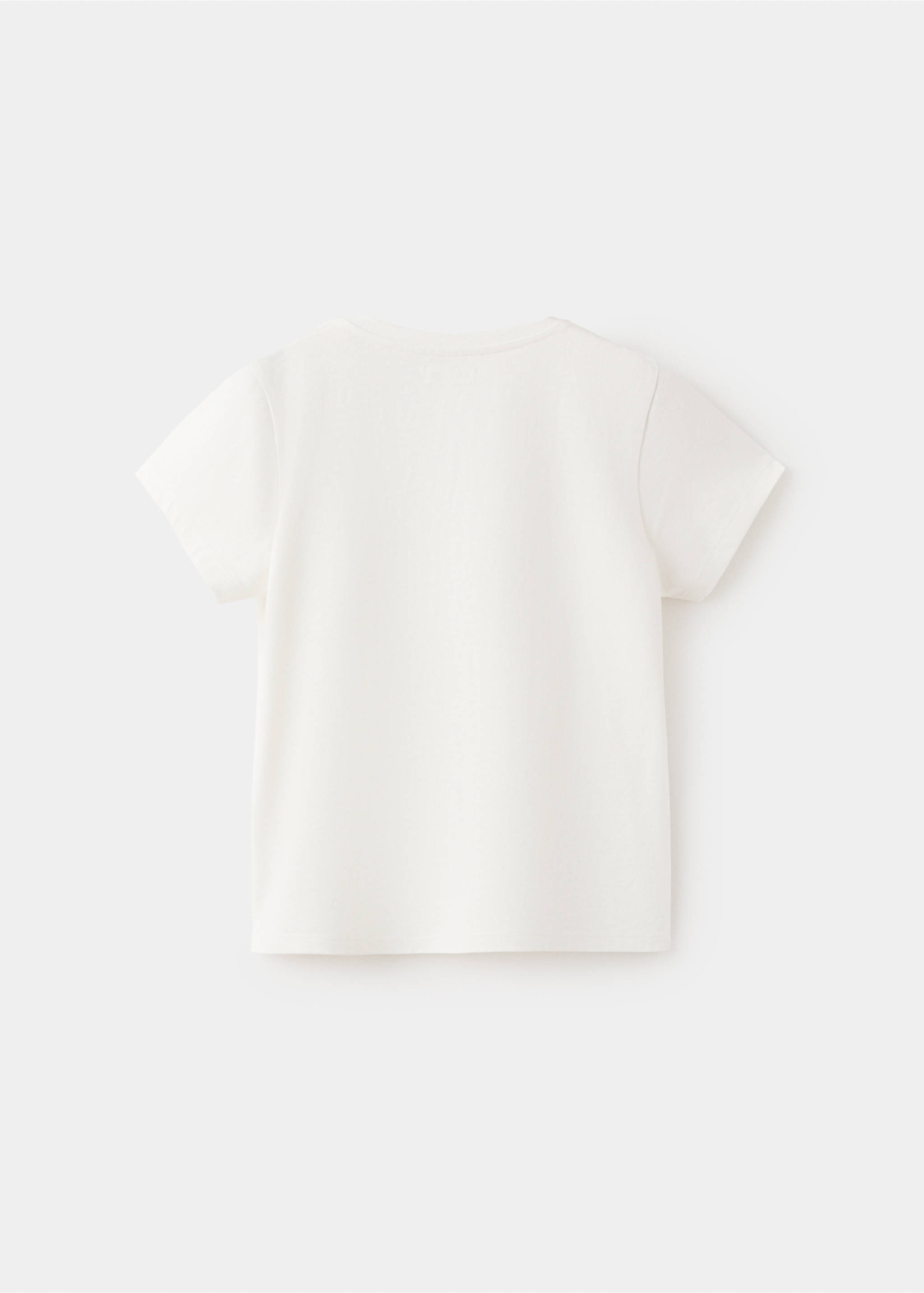 Cotton T-shirt with shell detail - Reverse of the article, Off White. Ref: 27017929-00.