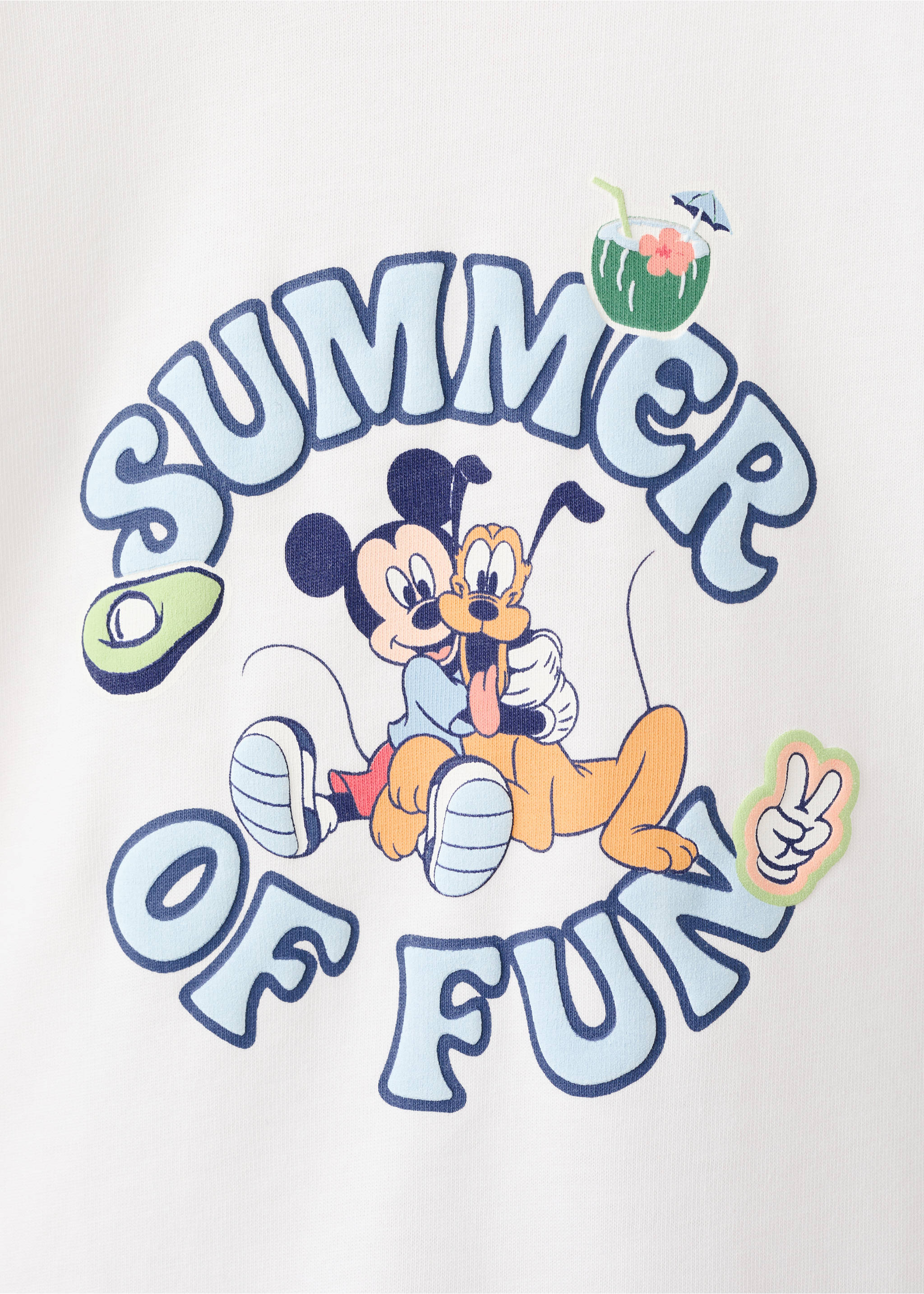 T-shirt Mickey Mouse - Détail de l'article 8, Blanc. Ref: 27017931-00.