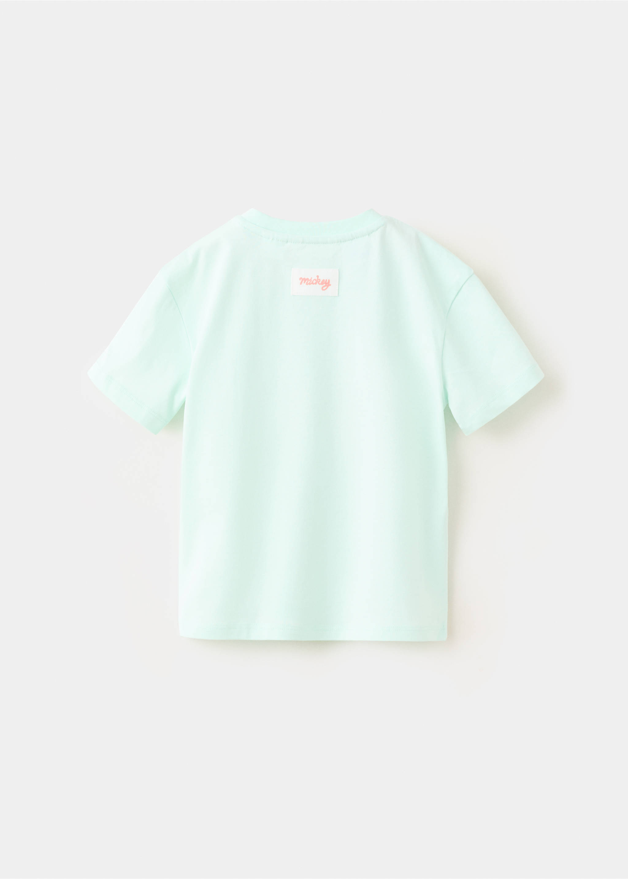 Mickey Mouse cotton t-shirt - Reverse of the article, Mint Green. Ref: 27017932-00.