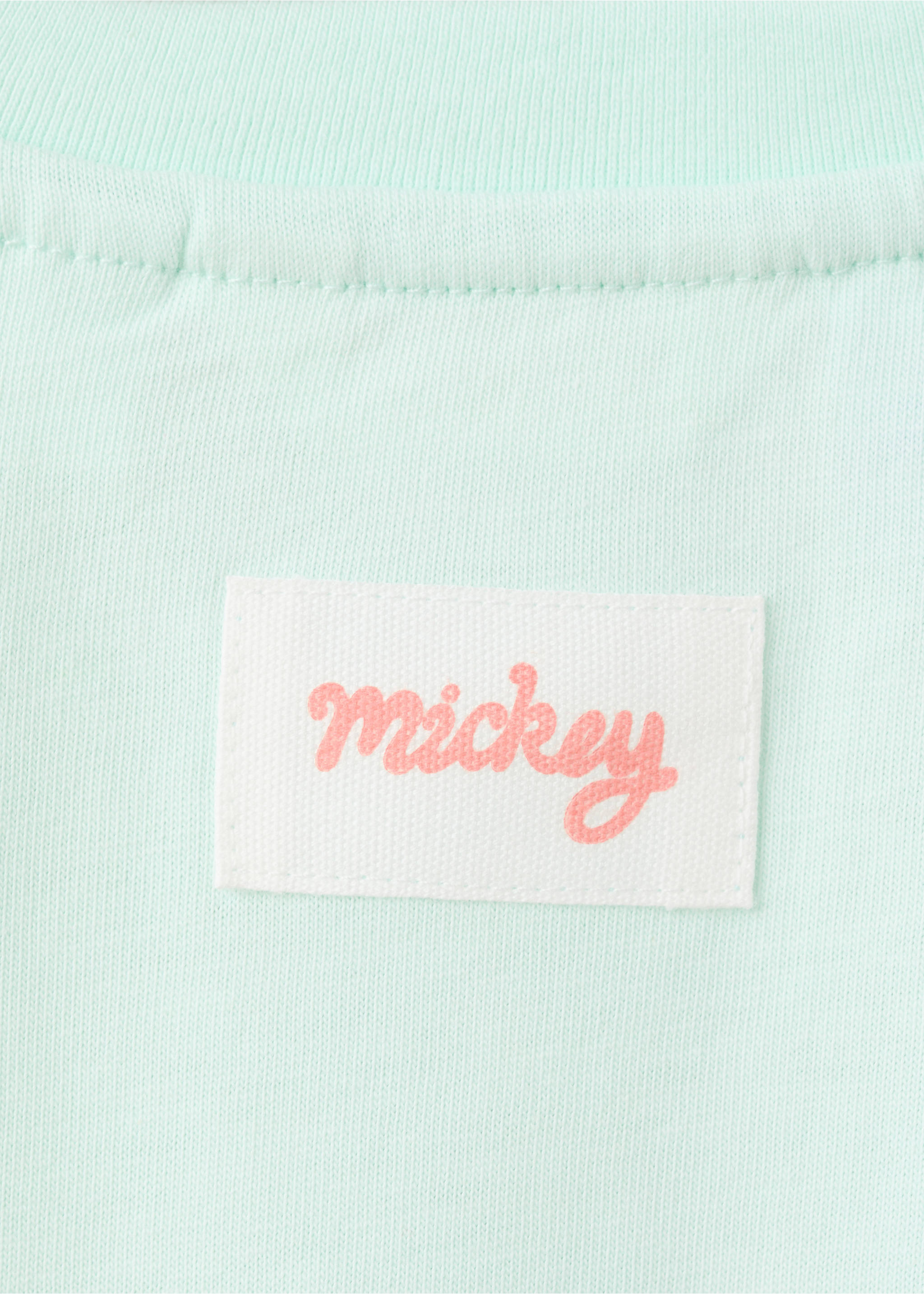 Mickey Mouse cotton t-shirt - Details of the article 0, Mint Green. Ref: 27017932-00.