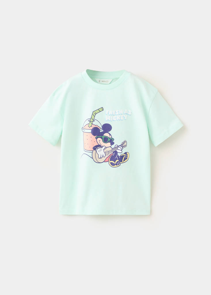 Mickey Mouse cotton t-shirt — Mint Green