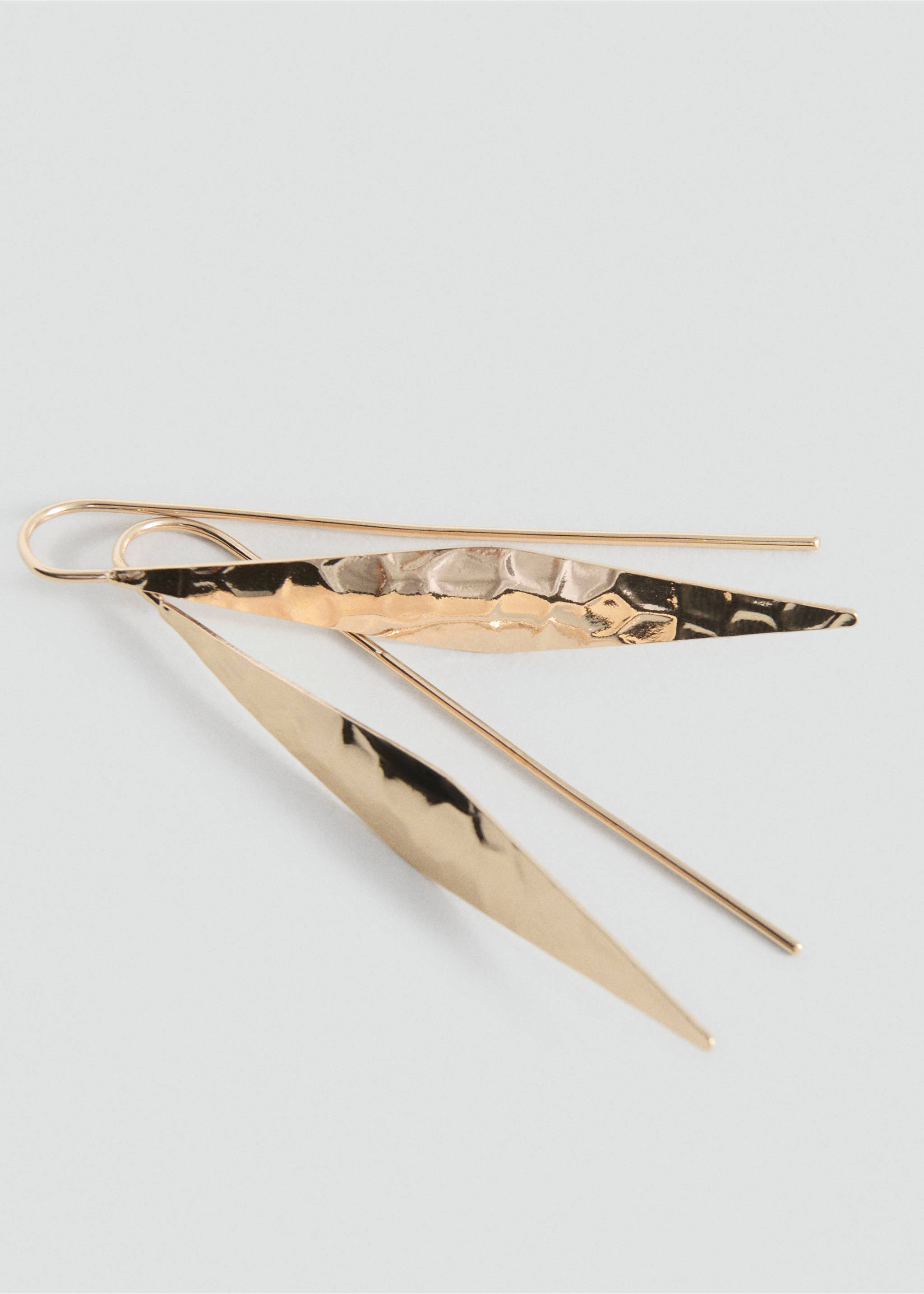 Rhombus earrings - Details of the article 1, Gold. Ref: 27017933-00.