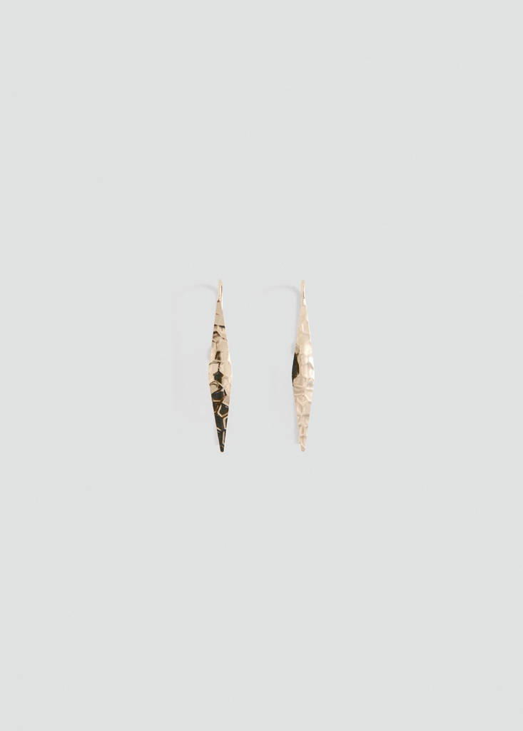 Rhombus earrings — Gold