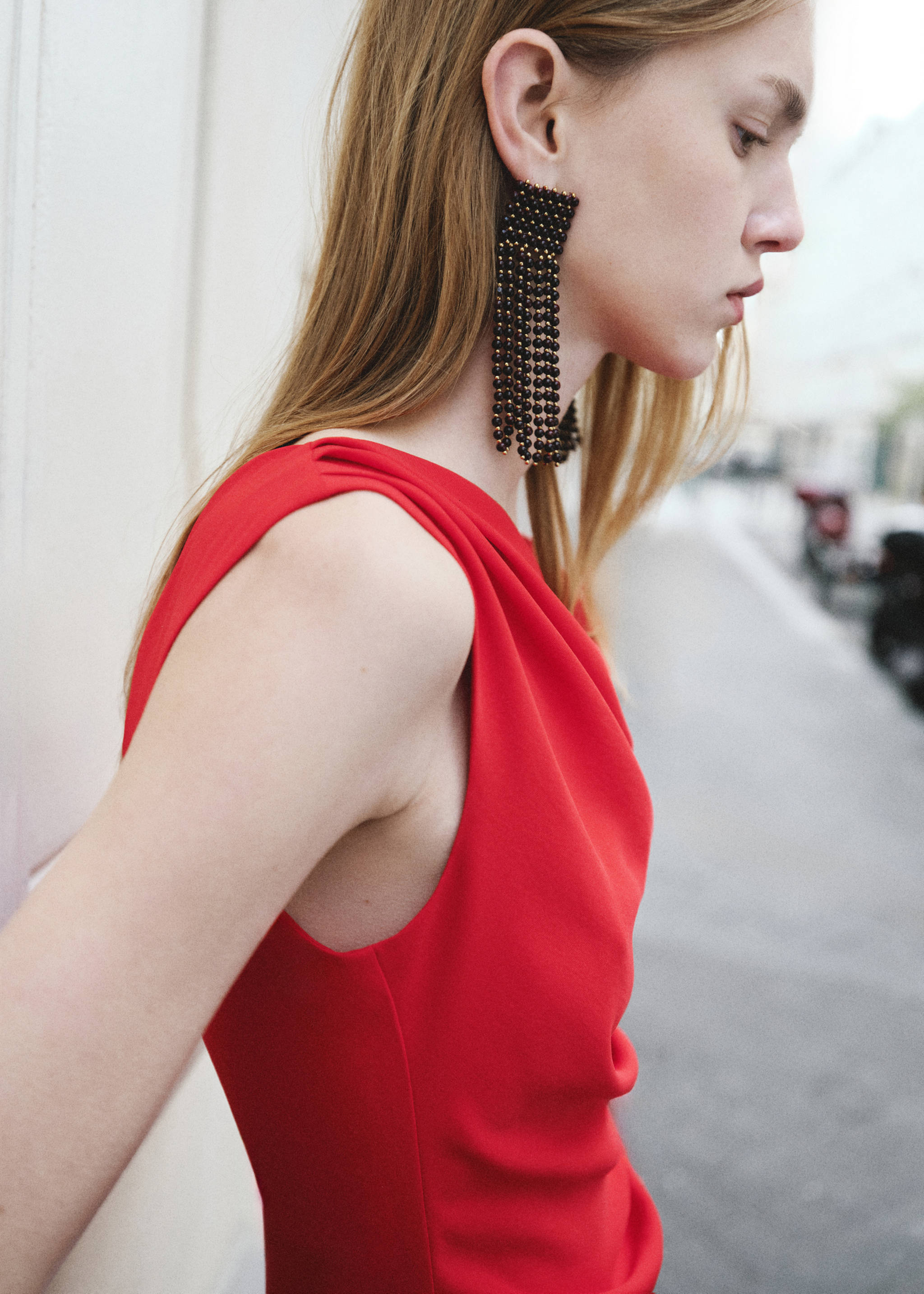 Crystal pendant earrings - General plane