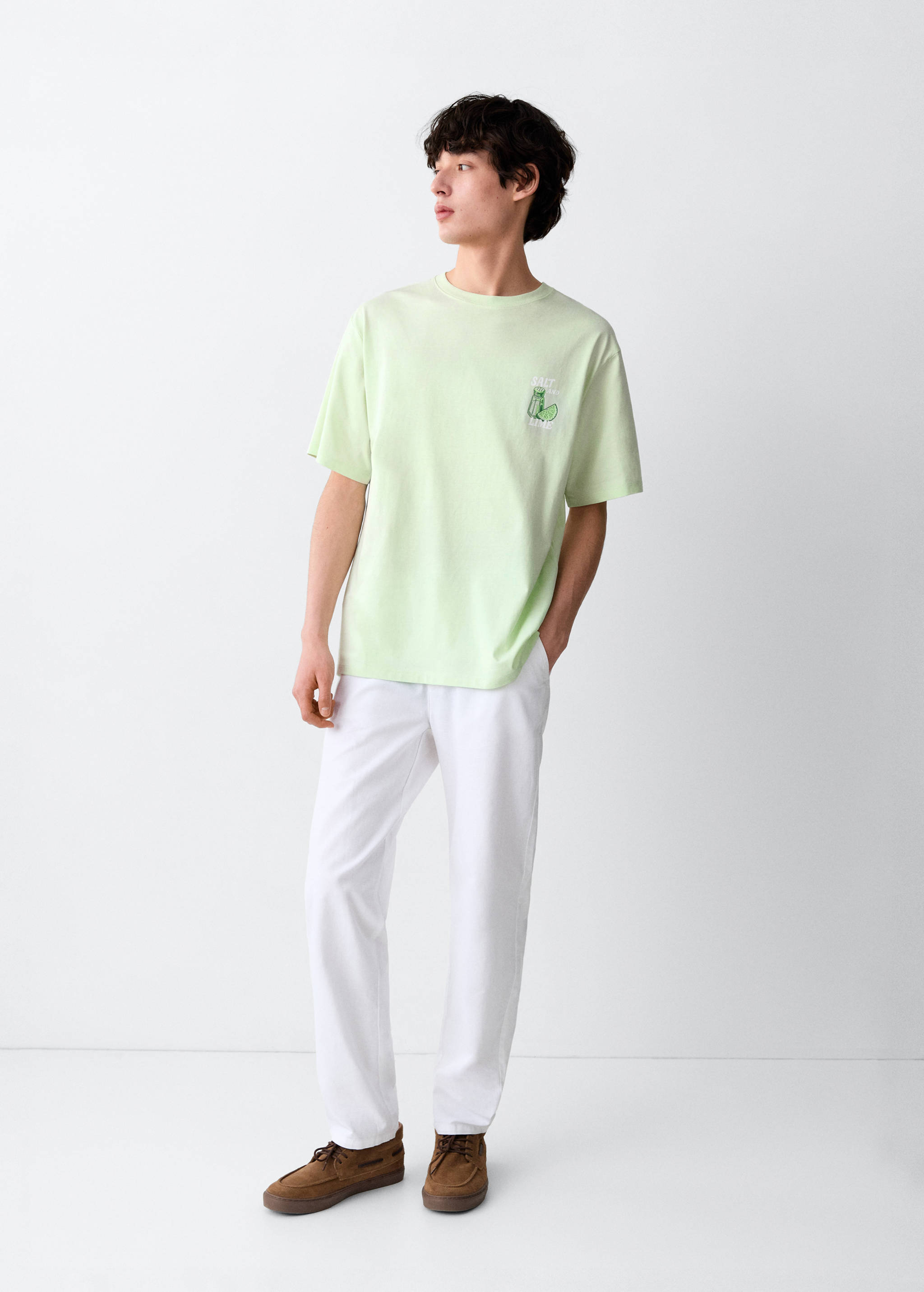 T-shirt en coton imprimé - Plan général