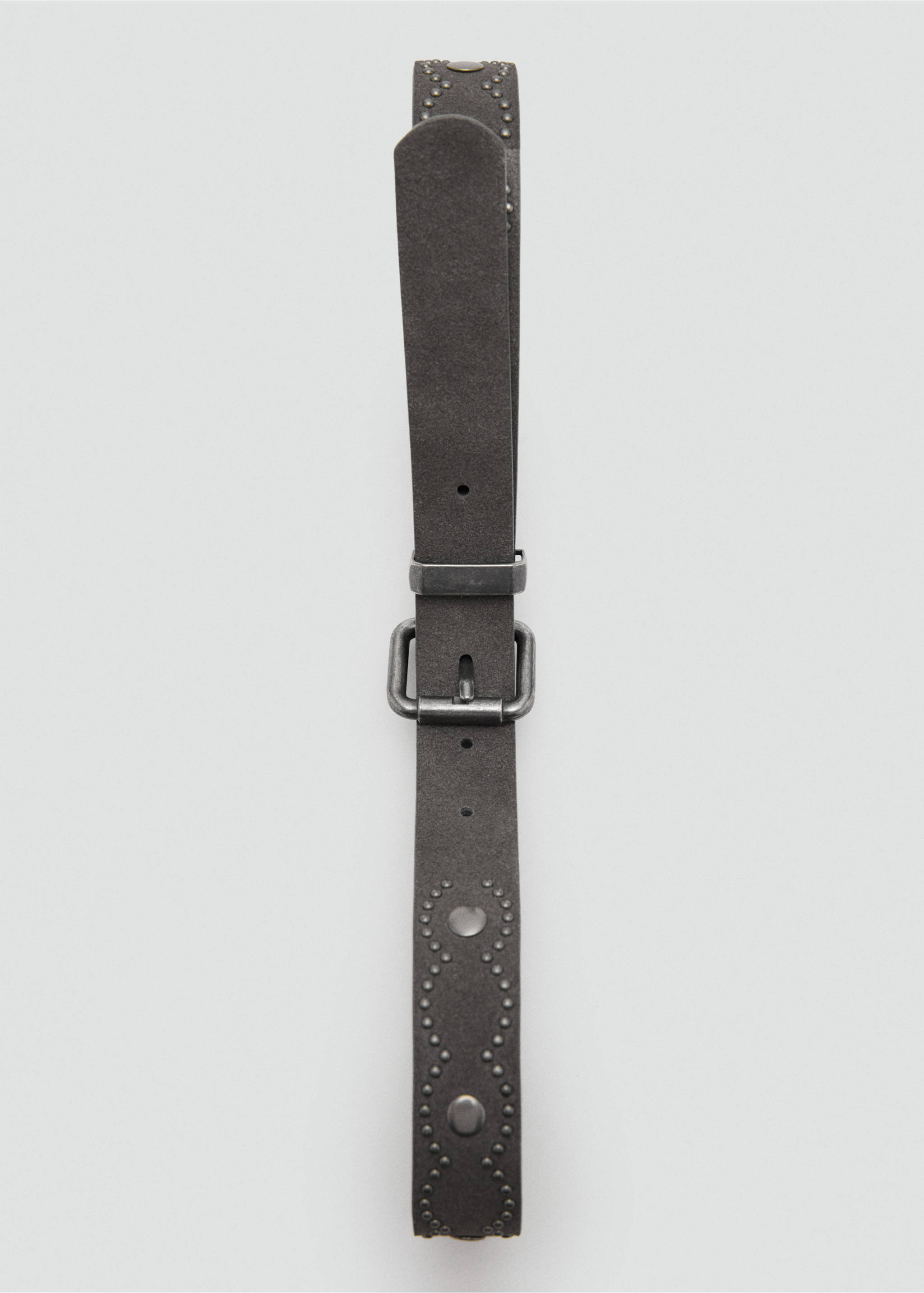 Studded belt - Details of the article 2, Grey. Ref: 27017940-00.